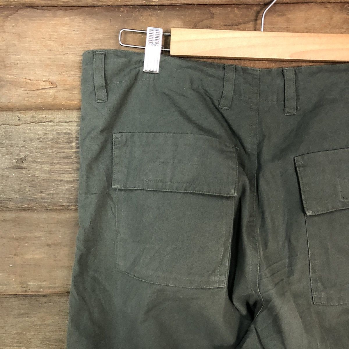 Faded Glory × Japanese Brand × Vintage Japanese Brand faded Green Cargo Pants #6899 Size US 32 / EU 48 - 13 Thumbnail
