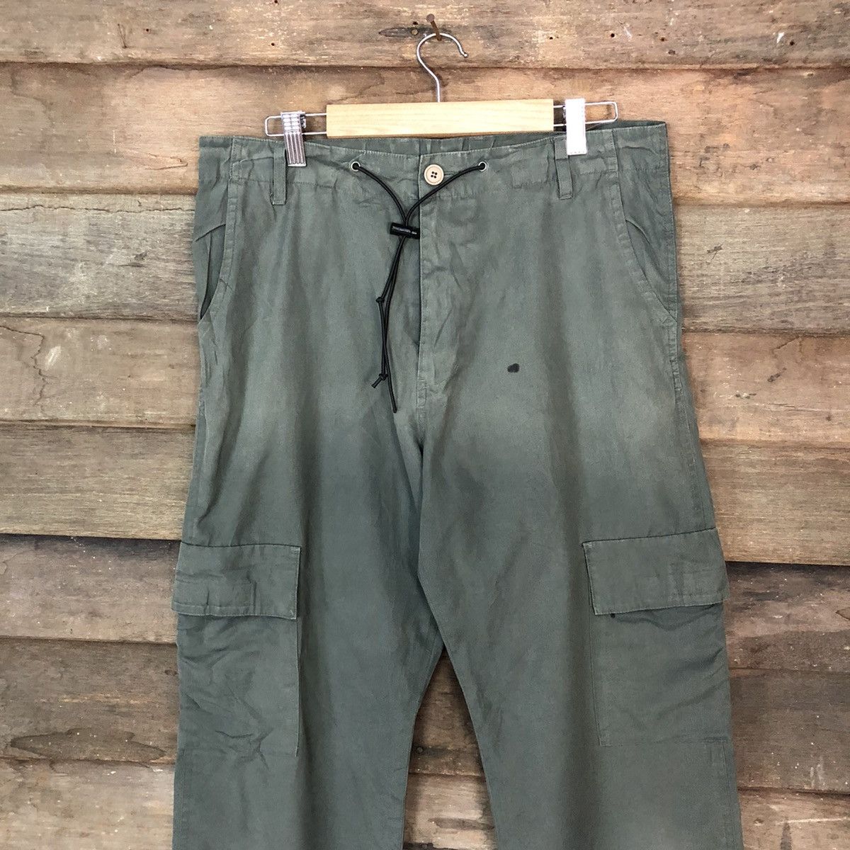 Faded Glory × Japanese Brand × Vintage Japanese Brand faded Green Cargo Pants #6899 Size US 32 / EU 48 - 2 Thumbnail