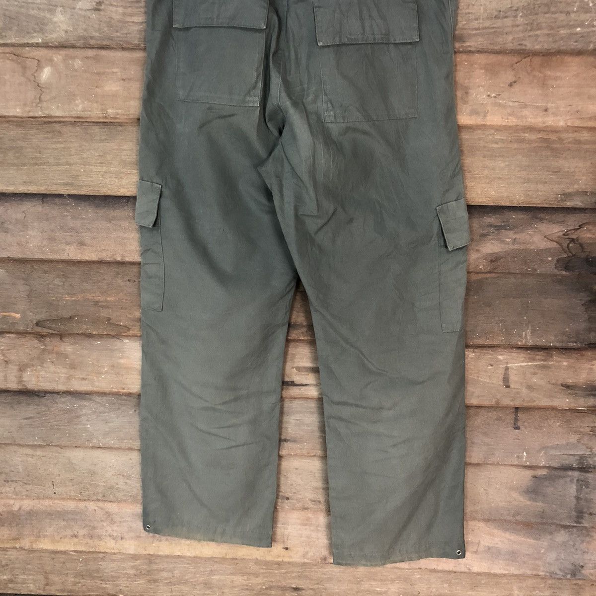 Faded Glory × Japanese Brand × Vintage Japanese Brand faded Green Cargo Pants #6899 Size US 32 / EU 48 - 12 Thumbnail