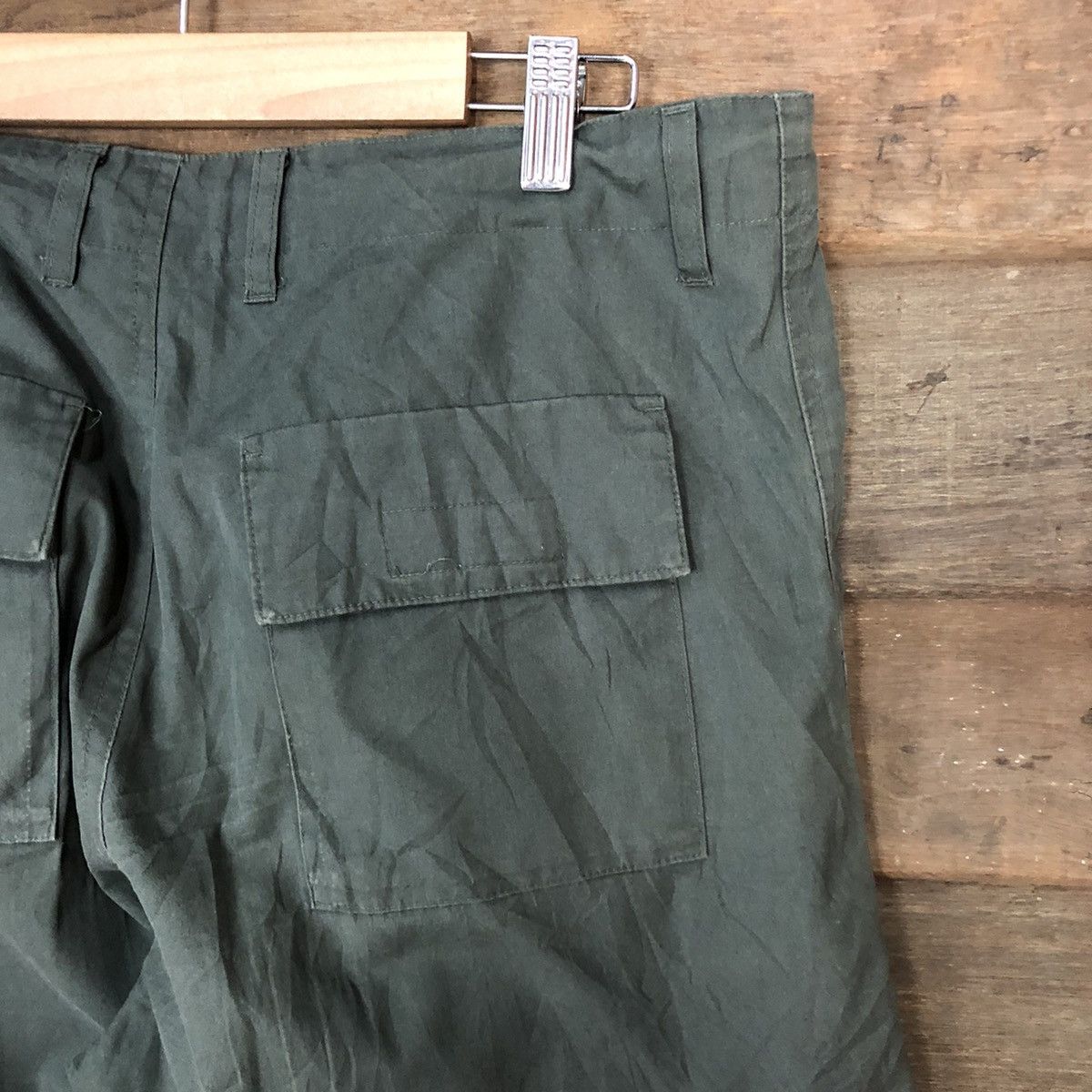 Faded Glory × Japanese Brand × Vintage Japanese Brand faded Green Cargo Pants #6899 Size US 32 / EU 48 - 14 Thumbnail