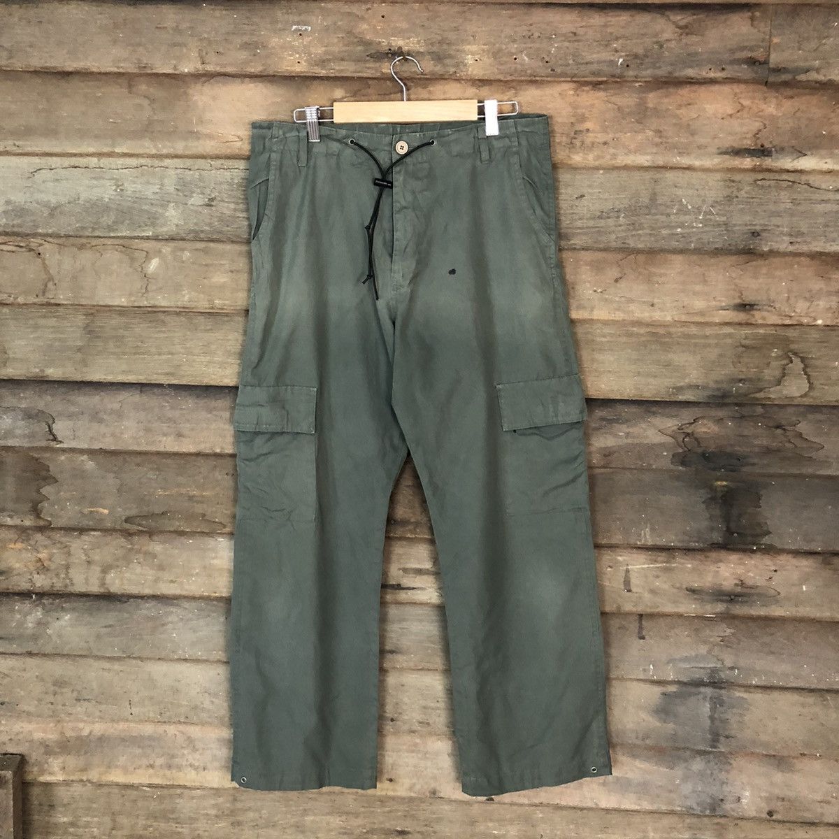 Faded Glory × Japanese Brand × Vintage Japanese Brand faded Green Cargo Pants #6899 Size US 32 / EU 48 - 1 Thumbnail
