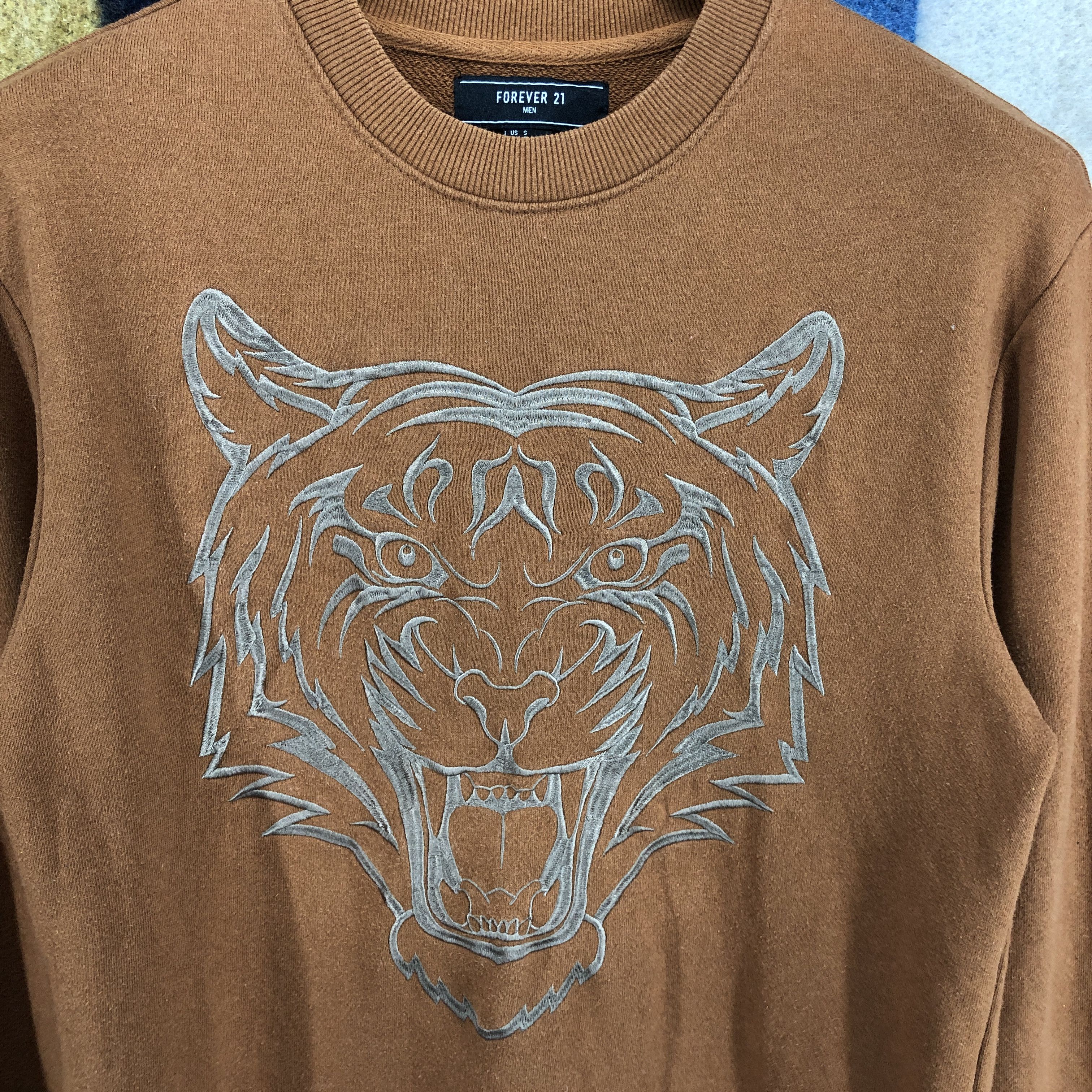 Forever 21 Tiger by FOREVER 21 Crew Neck Sweatshirt #0587/Y Size US S / EU 44-46 / 1 - 3 Thumbnail