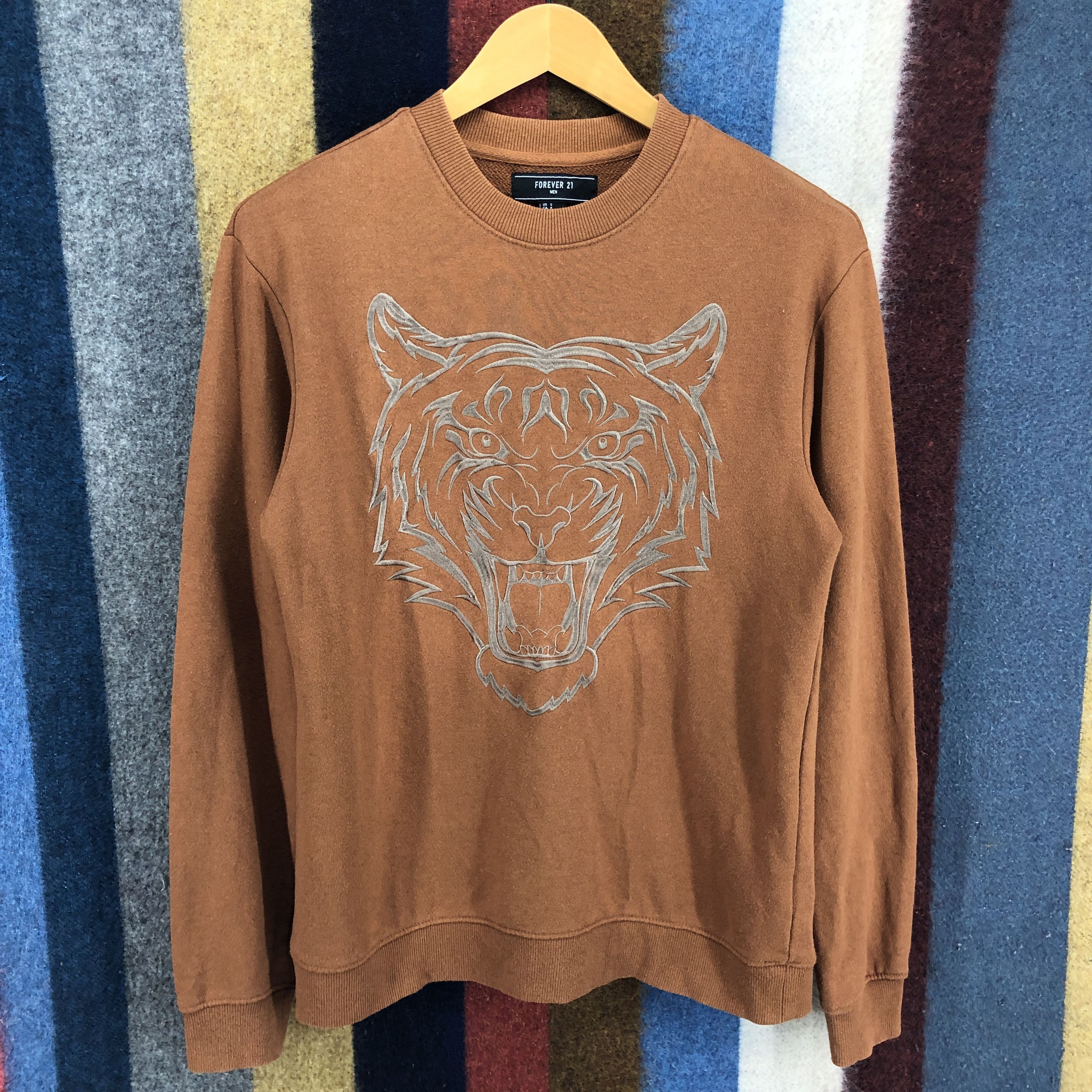 Forever 21 Tiger by FOREVER 21 Crew Neck Sweatshirt #0587/Y Size US S / EU 44-46 / 1 - 2 Thumbnail