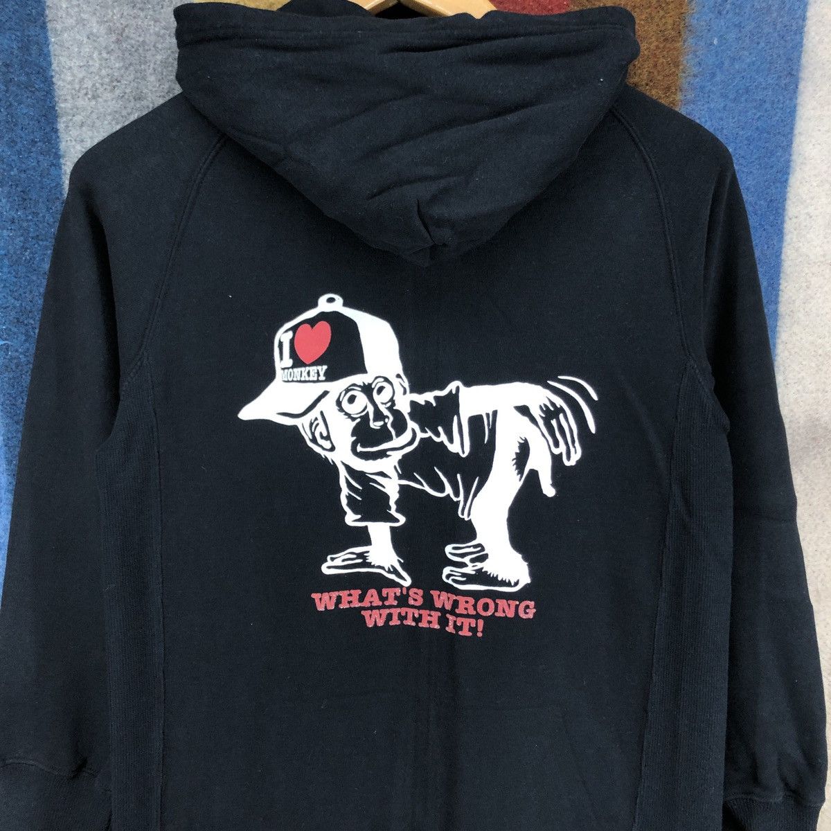 Japanese Brand I LOVE MONKEY by LOSION Hip Hop Hoodie #2701-97 Size US S / EU 44-46 / 1 - 2 Thumbnail