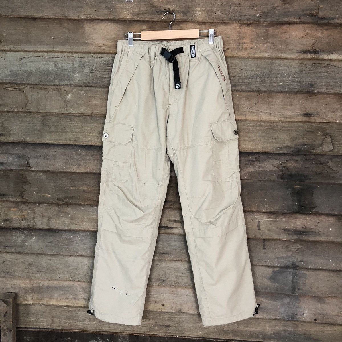 Japanese Brand Outdoor Brown hiking track multipocket Cargo Pants #7024 Size US 33 - 1 Thumbnail