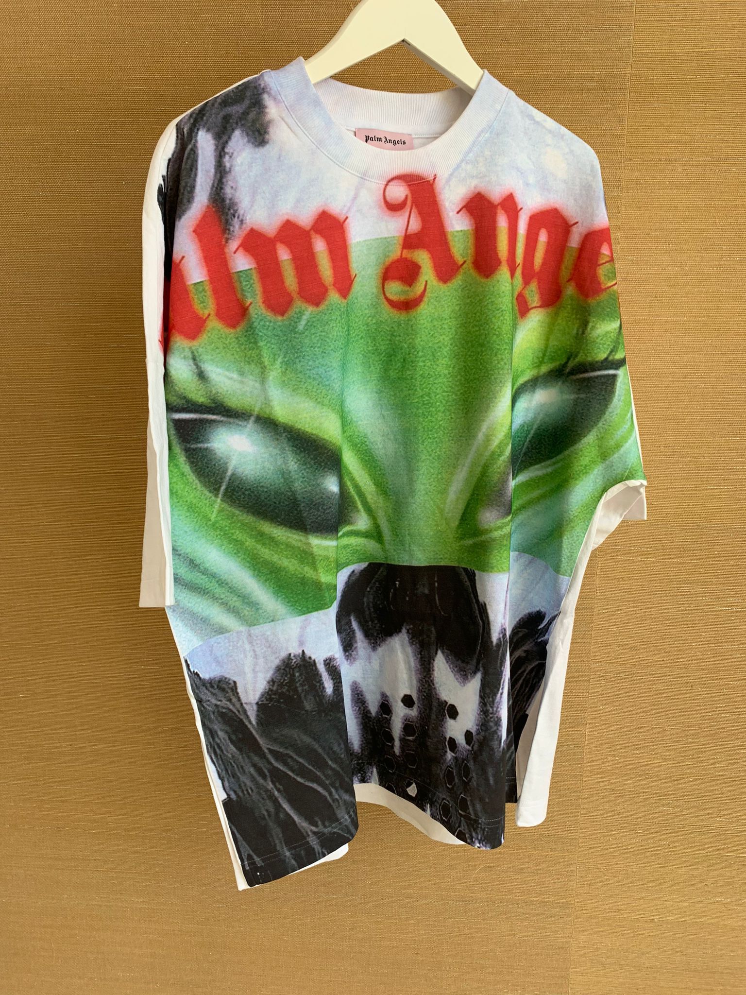 Palm Angels Alien Print Tee IN White Size US XS / EU 42 / 0 - 2 Thumbnail