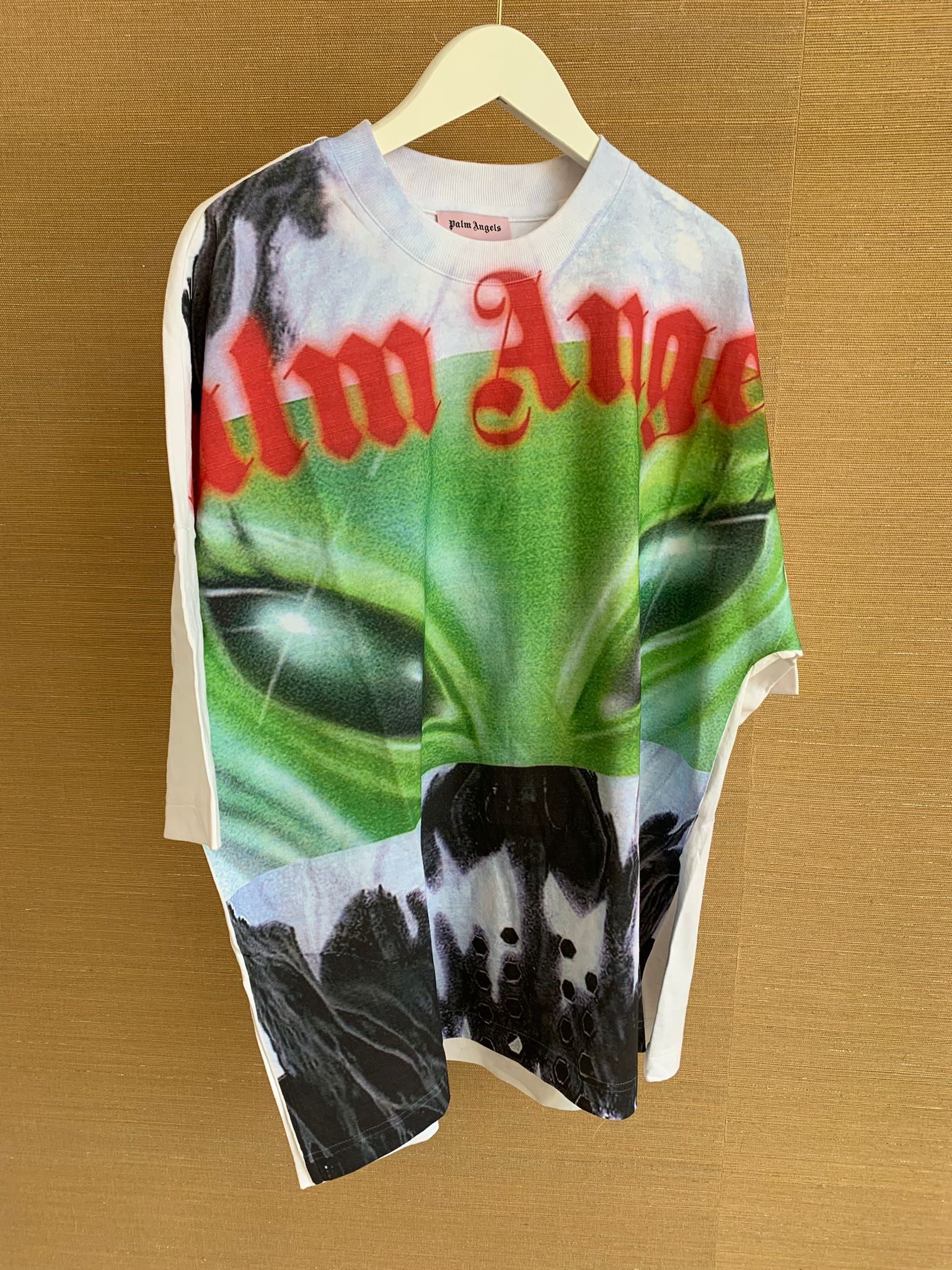 Palm Angels Alien Print Tee IN White Size US XS / EU 42 / 0 - 1 Thumbnail