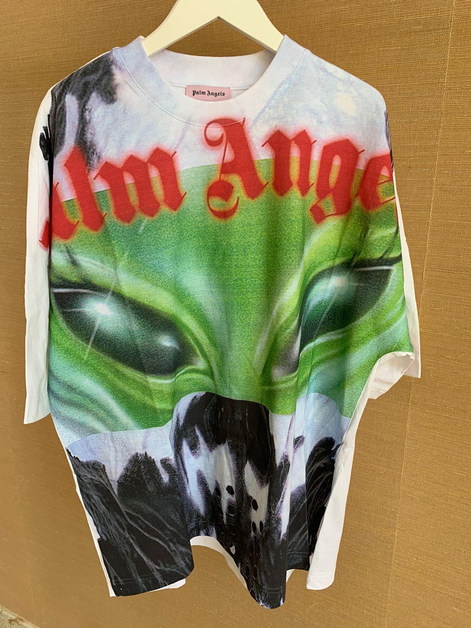 Palm Angels Alien Print Tee IN White Size US XS / EU 42 / 0 - 4 Thumbnail