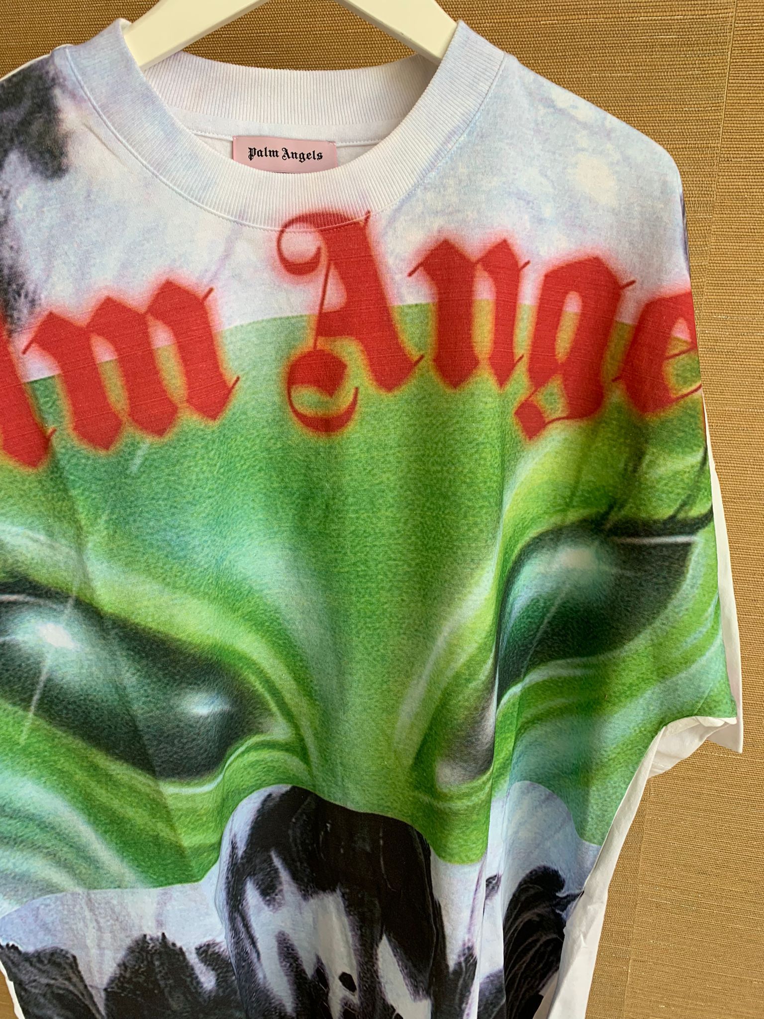 Palm Angels Alien Print Tee IN White Size US XS / EU 42 / 0 - 5 Thumbnail