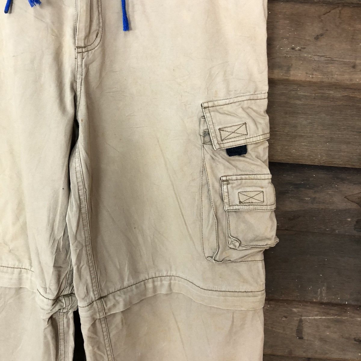 Japanese Brand × Vintage Japanese Brand Brown multi pocket utility Cargo Pants #6896 Size US 32 / EU 48 - 7 Thumbnail