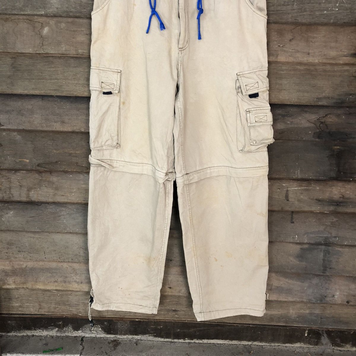 Japanese Brand × Vintage Japanese Brand Brown multi pocket utility Cargo Pants #6896 Size US 32 / EU 48 - 3 Thumbnail