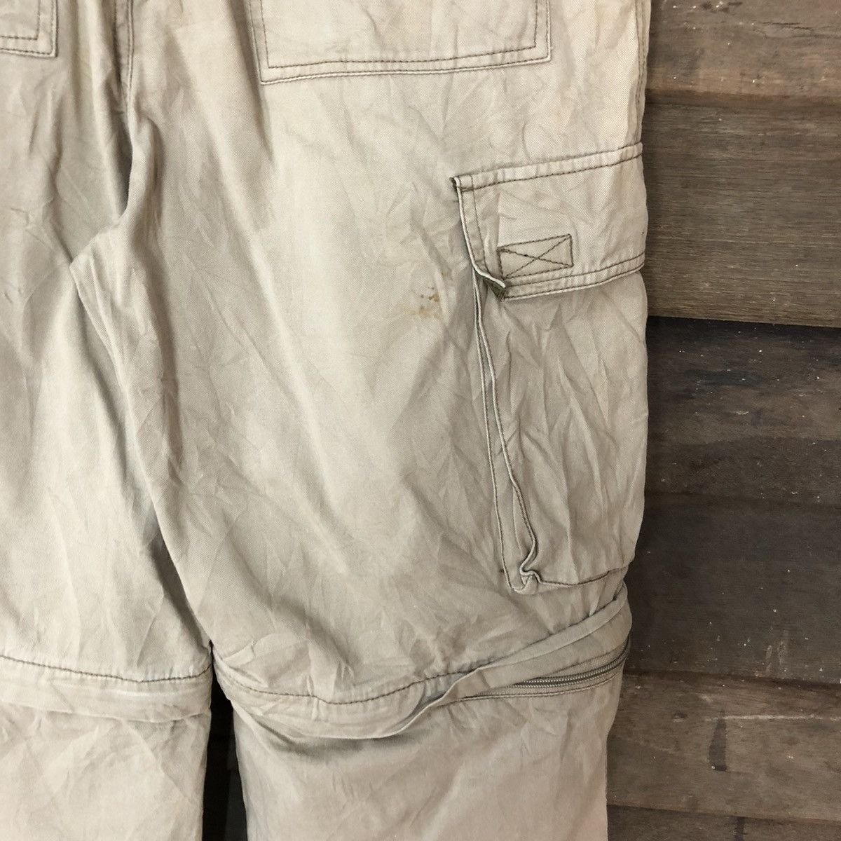 Japanese Brand × Vintage Japanese Brand Brown multi pocket utility Cargo Pants #6896 Size US 32 / EU 48 - 16 Thumbnail