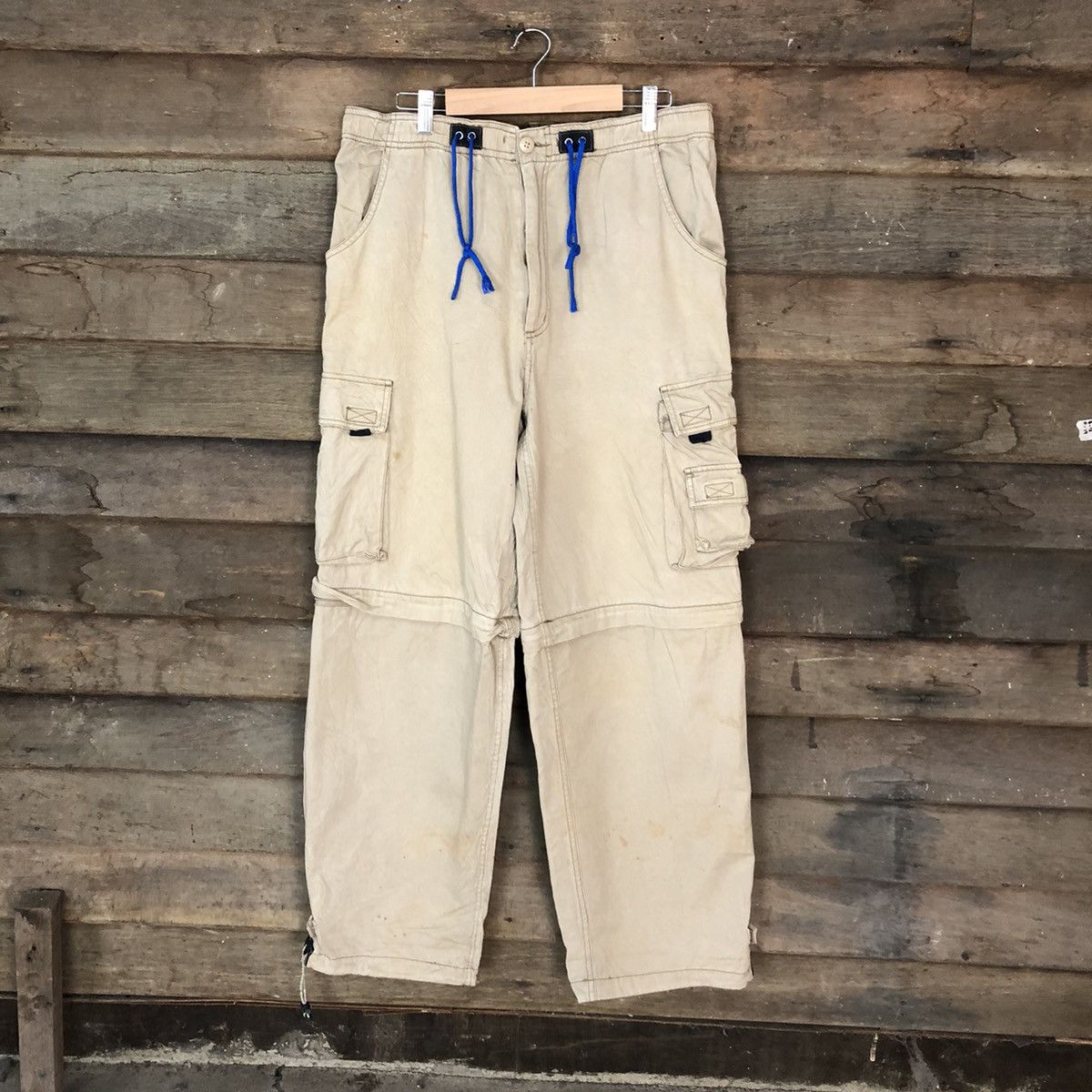 Japanese Brand × Vintage Japanese Brand Brown multi pocket utility Cargo Pants #6896 Size US 32 / EU 48 - 1 Thumbnail