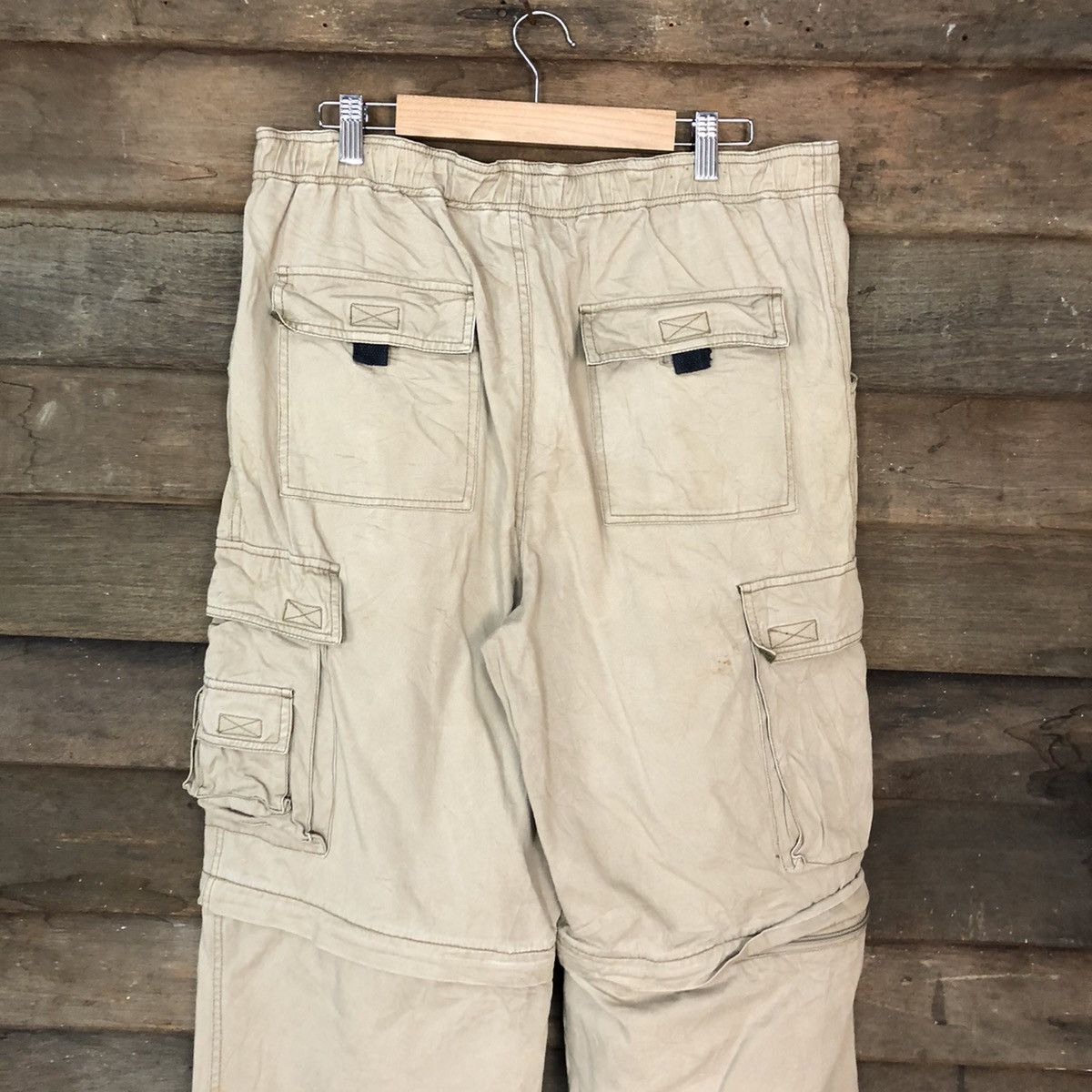 Japanese Brand × Vintage Japanese Brand Brown multi pocket utility Cargo Pants #6896 Size US 32 / EU 48 - 11 Thumbnail
