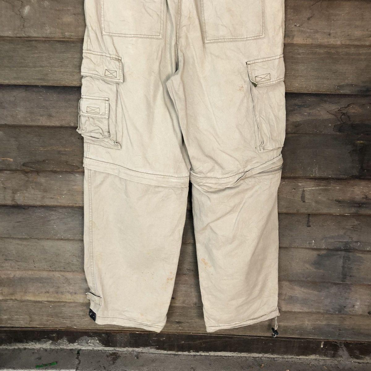 Japanese Brand × Vintage Japanese Brand Brown multi pocket utility Cargo Pants #6896 Size US 32 / EU 48 - 12 Thumbnail