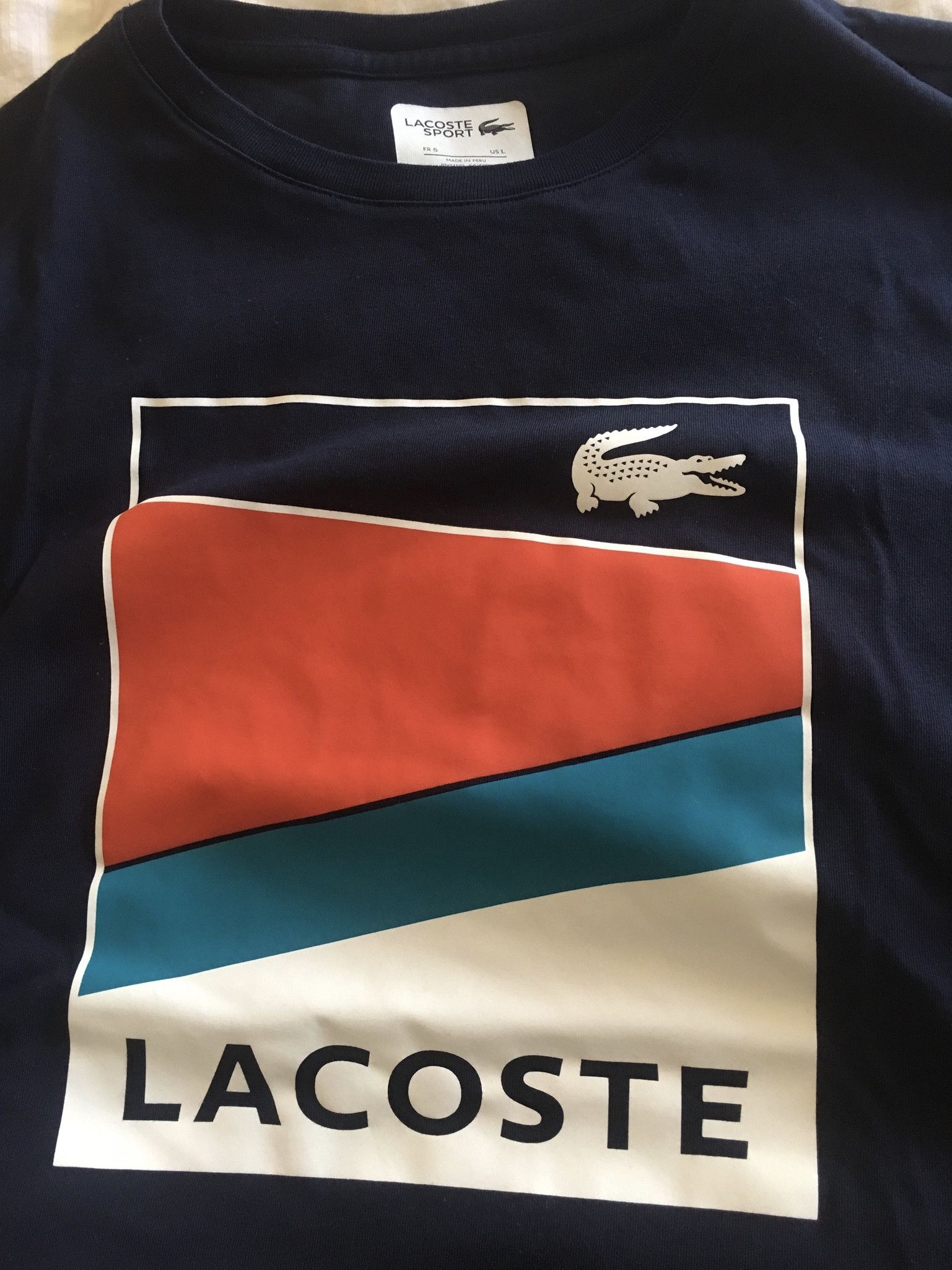 Lacoste Lacoste Sport Dryfit T-shirt Size US L / EU 52-54 / 3 - 2 Thumbnail