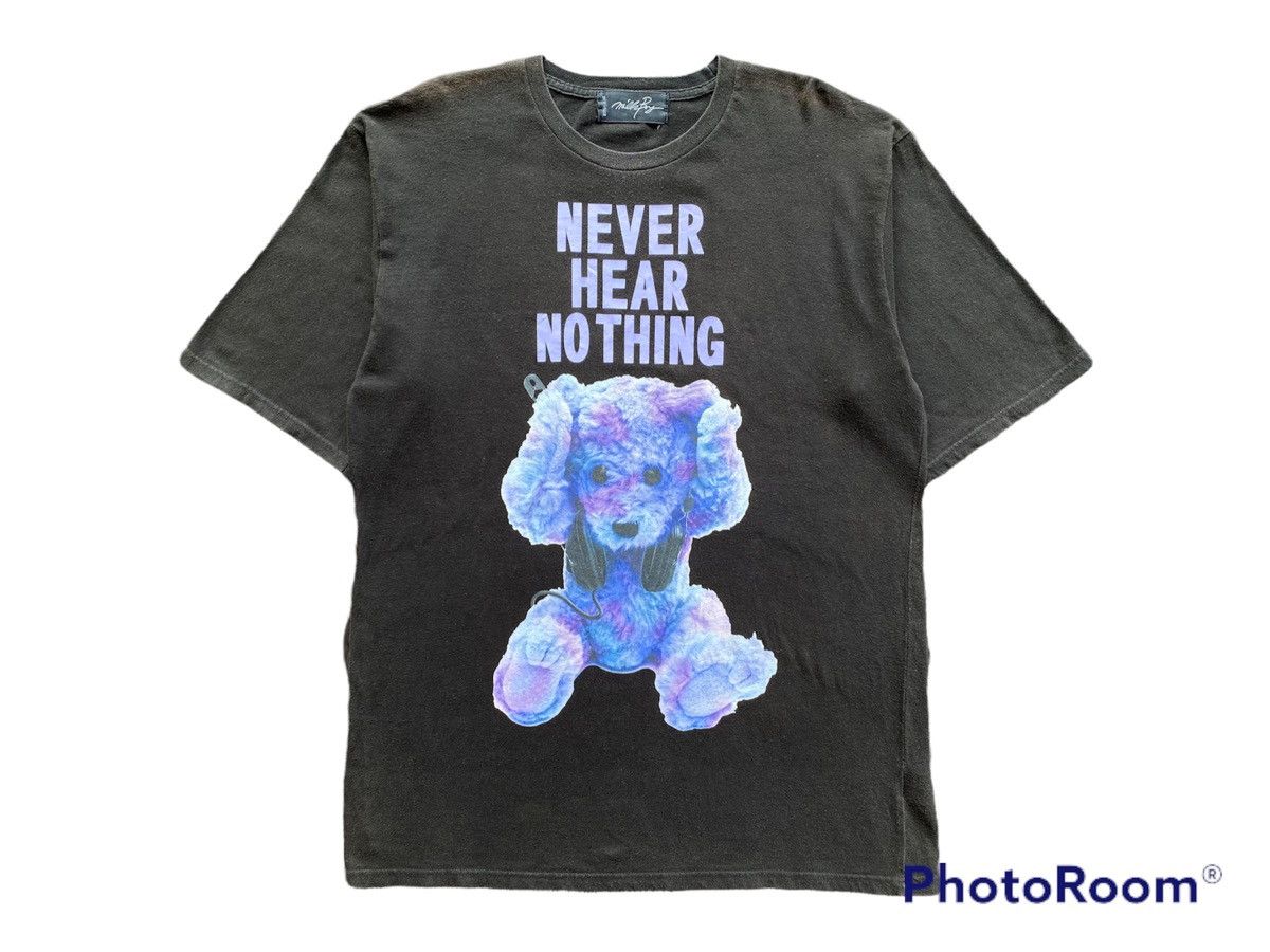 20471120 SS2016 MILKBOY “Never Hear Nothing” Teddy Bear Baggy T-shirt Size US XL / EU 56 / 4 - 2 Thumbnail