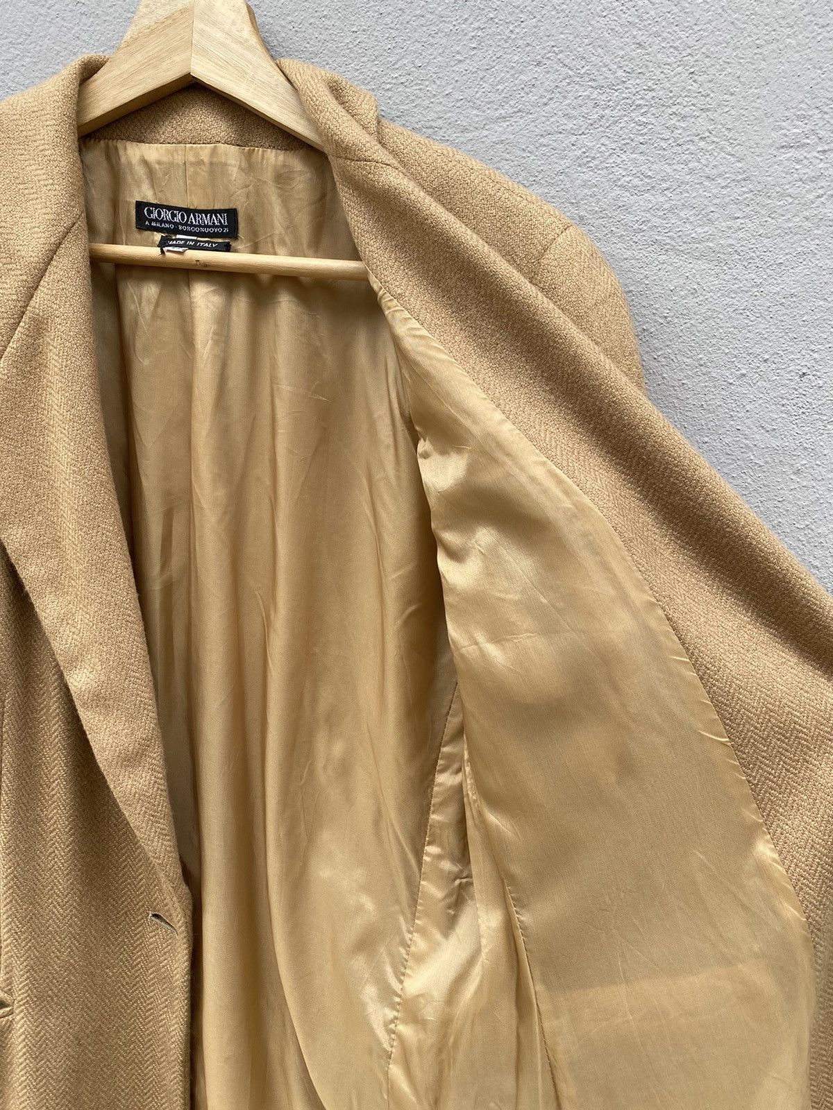 Giorgio Armani “GIORGIO ARMANI” Beige Men Blazer - Made in ITALY-RARE COLOR Size 42R - 4 Thumbnail