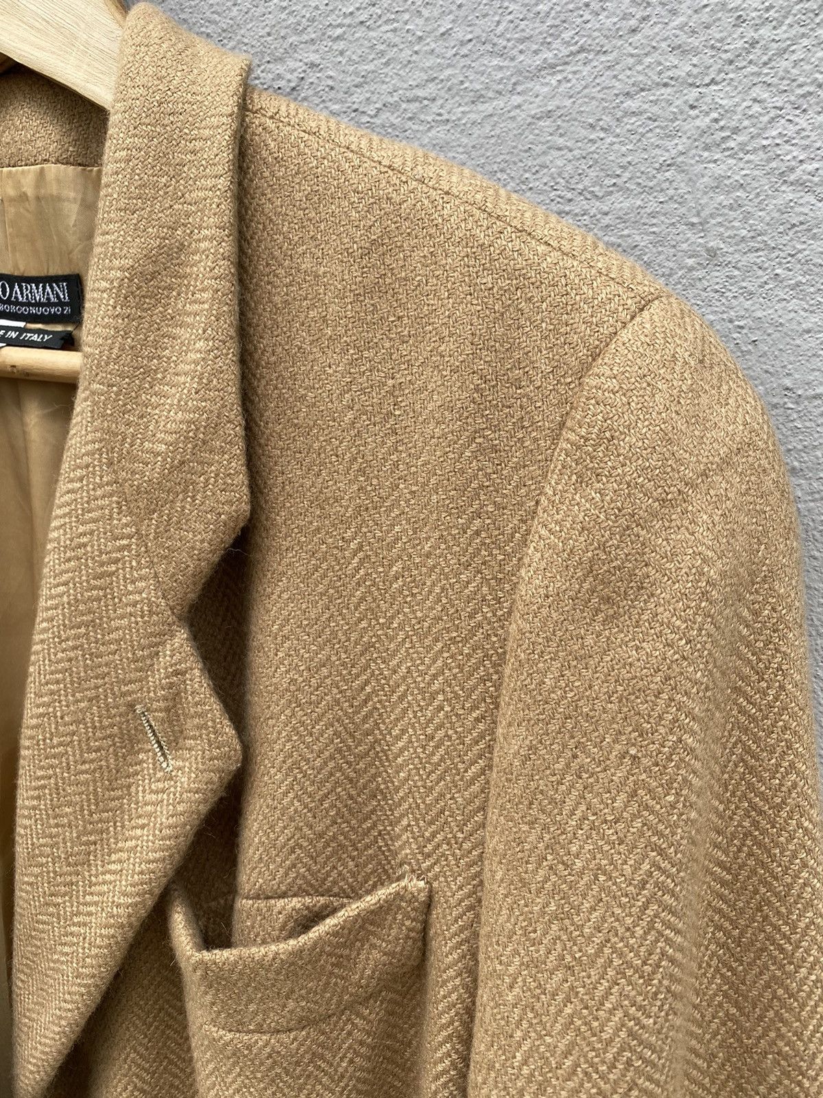 Giorgio Armani “GIORGIO ARMANI” Beige Men Blazer - Made in ITALY-RARE COLOR Size 42R - 3 Thumbnail