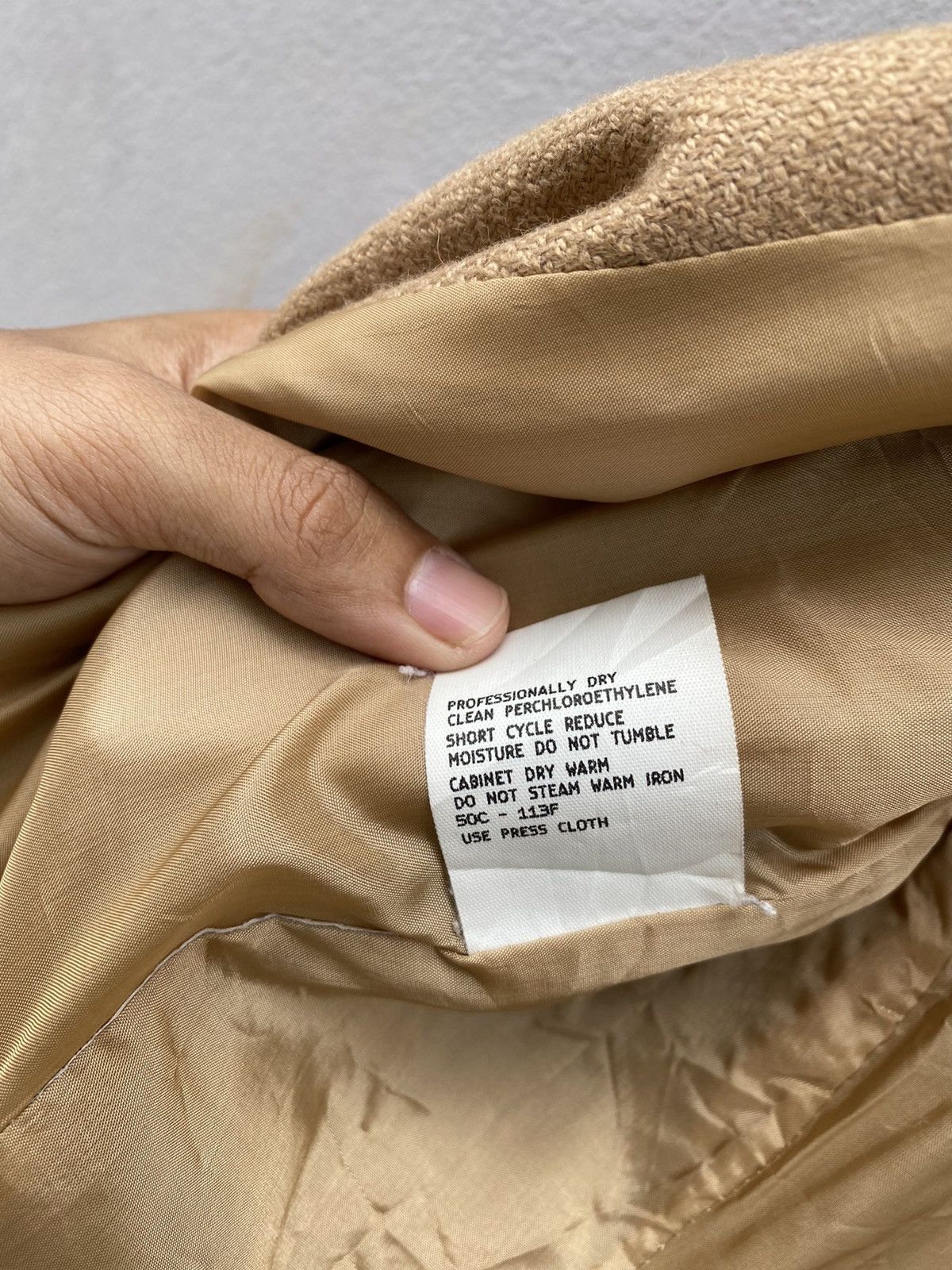 Giorgio Armani “GIORGIO ARMANI” Beige Men Blazer - Made in ITALY-RARE COLOR Size 42R - 8 Thumbnail