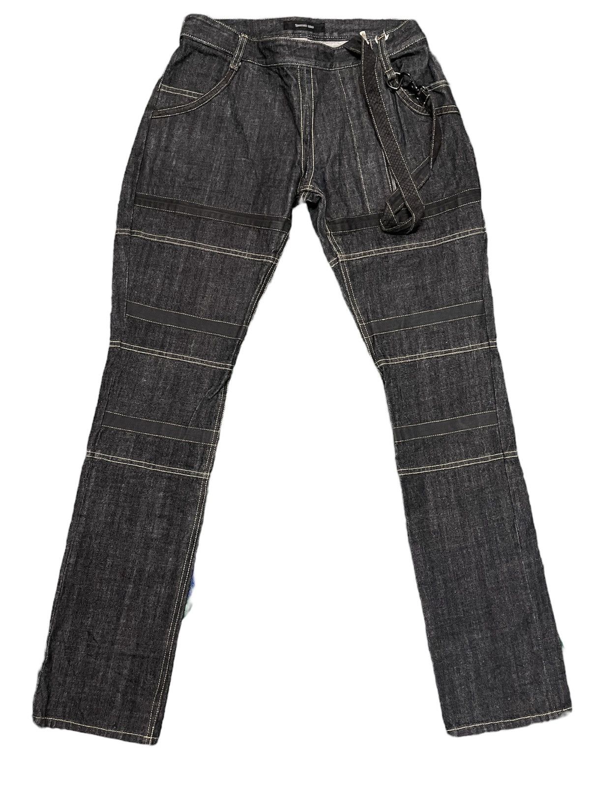 image of Yasuyuki Ishii Yashuki Ishii Tactical Bikers Pants in Black, Men's (Size 32)