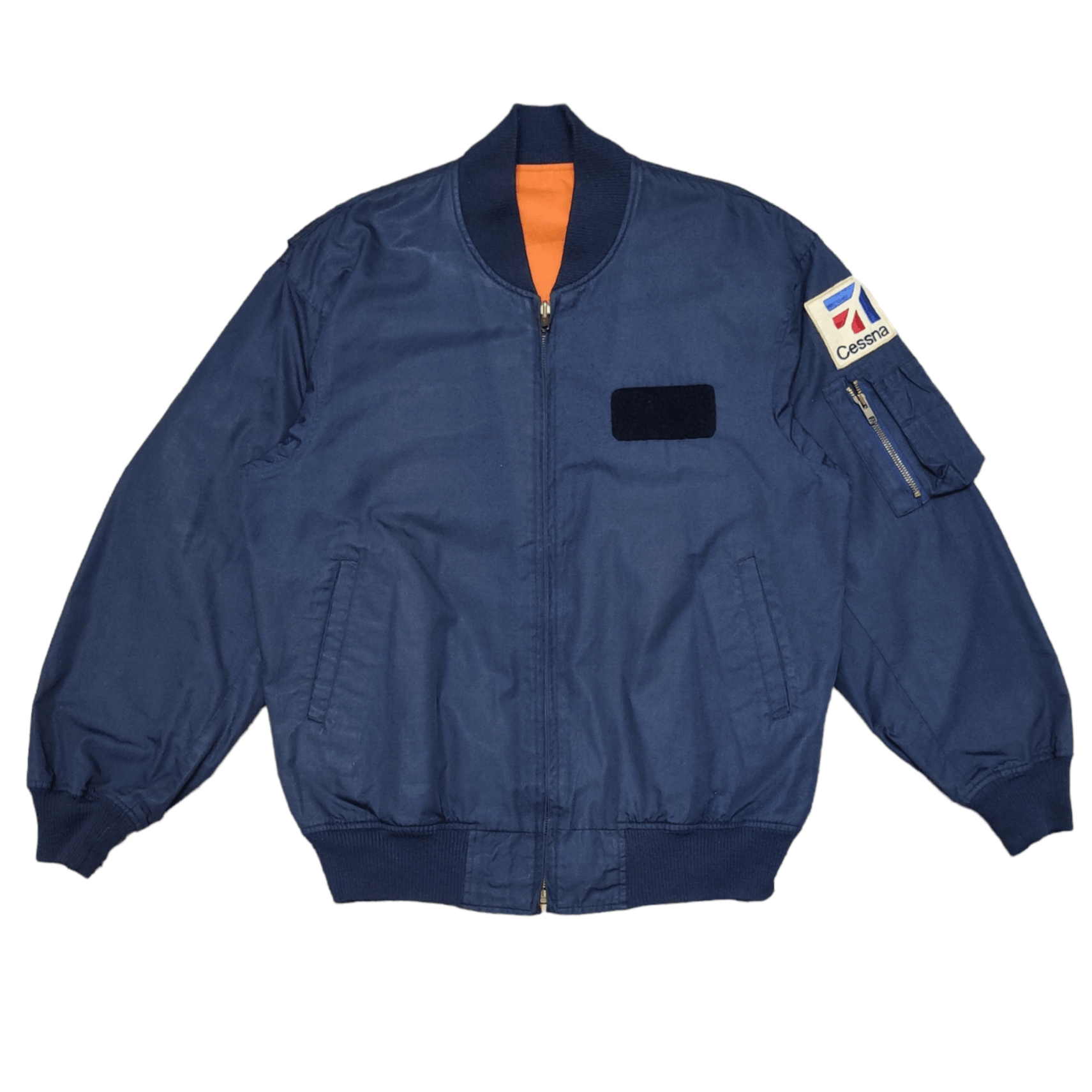 Japanese Brand Vintage Cessna Military Flyers Bomber Jacket Reversible Size US L / EU 52-54 / 3 - 2 Thumbnail