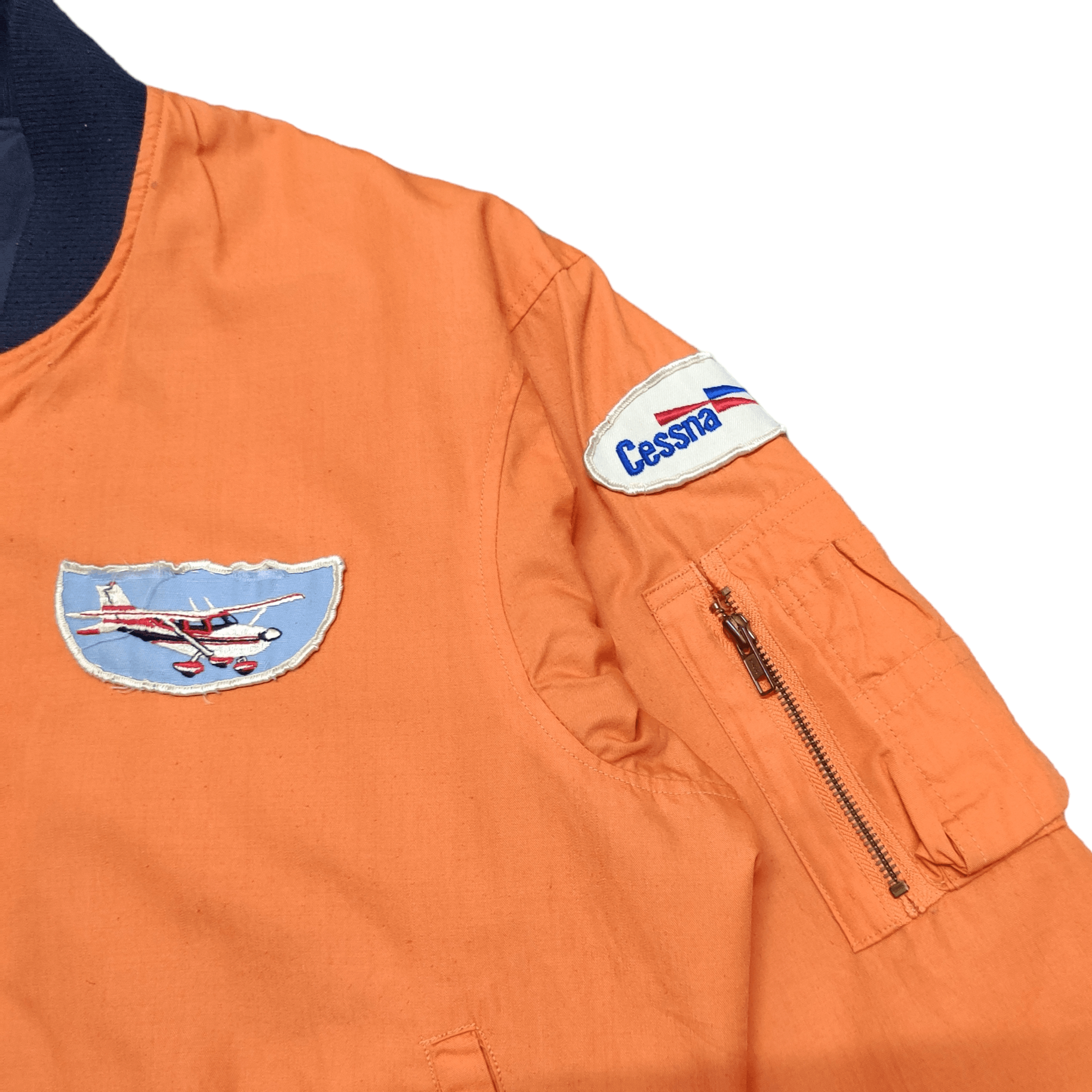 Japanese Brand Vintage Cessna Military Flyers Bomber Jacket Reversible Size US L / EU 52-54 / 3 - 14 Thumbnail