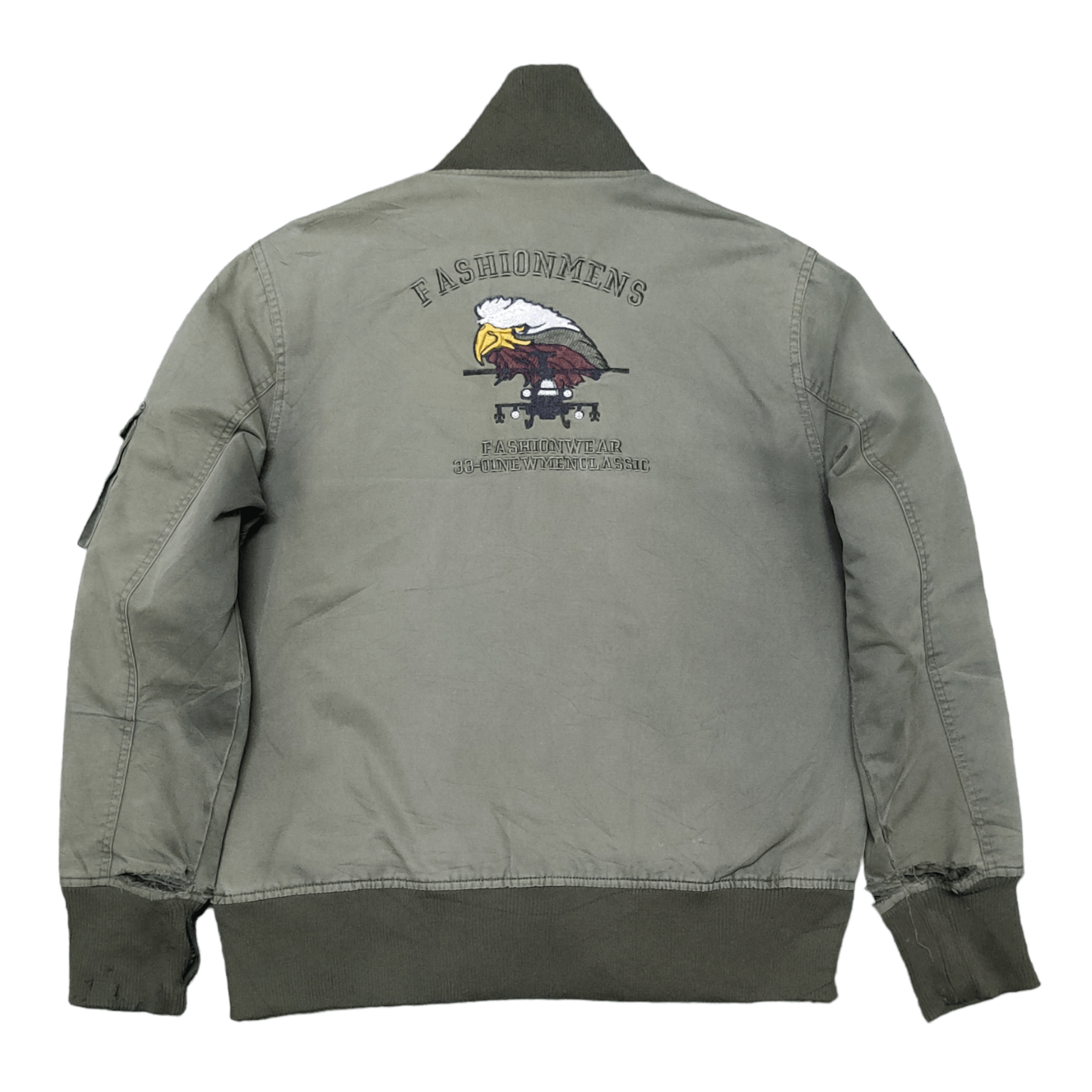 Japanese Brand Vintage 1998 Military American Legend Bomber Jacket Size US L / EU 52-54 / 3 - 15 Thumbnail