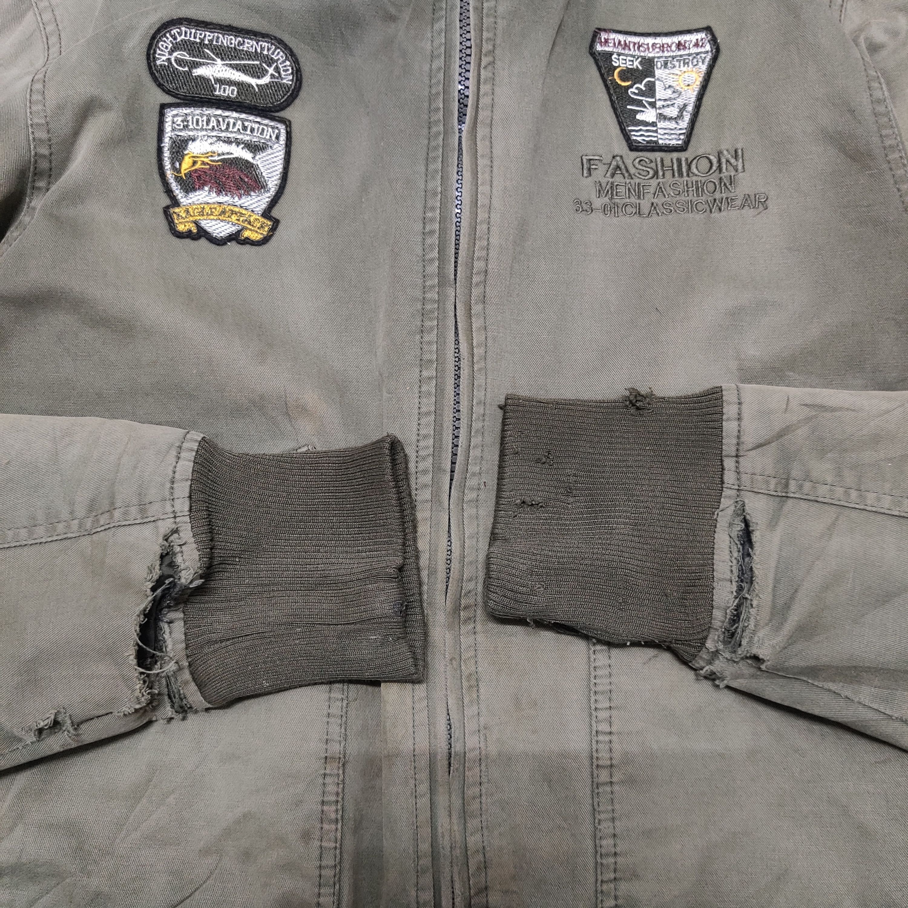 Japanese Brand Vintage 1998 Military American Legend Bomber Jacket Size US L / EU 52-54 / 3 - 8 Thumbnail