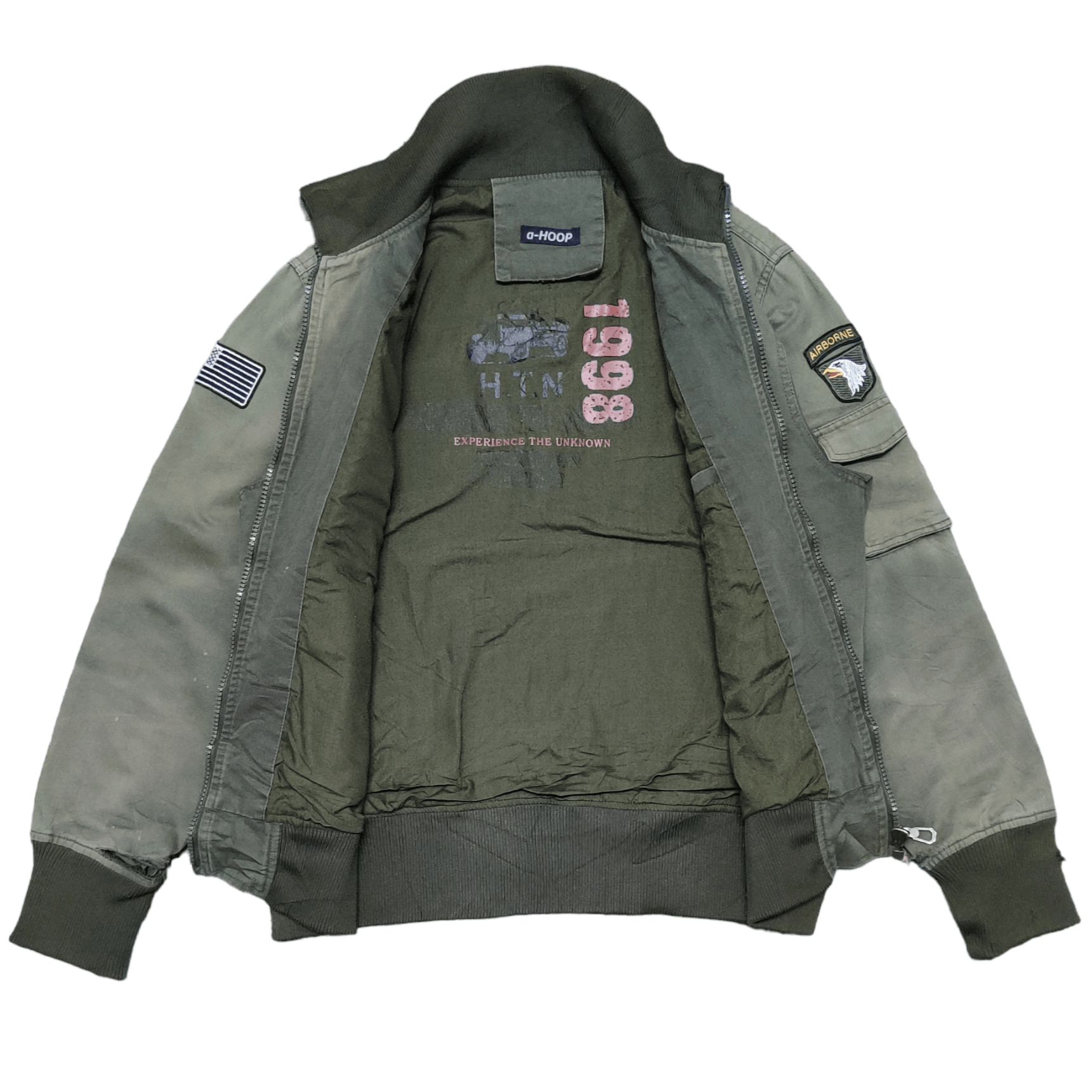 Japanese Brand Vintage 1998 Military American Legend Bomber Jacket Size US L / EU 52-54 / 3 - 9 Thumbnail