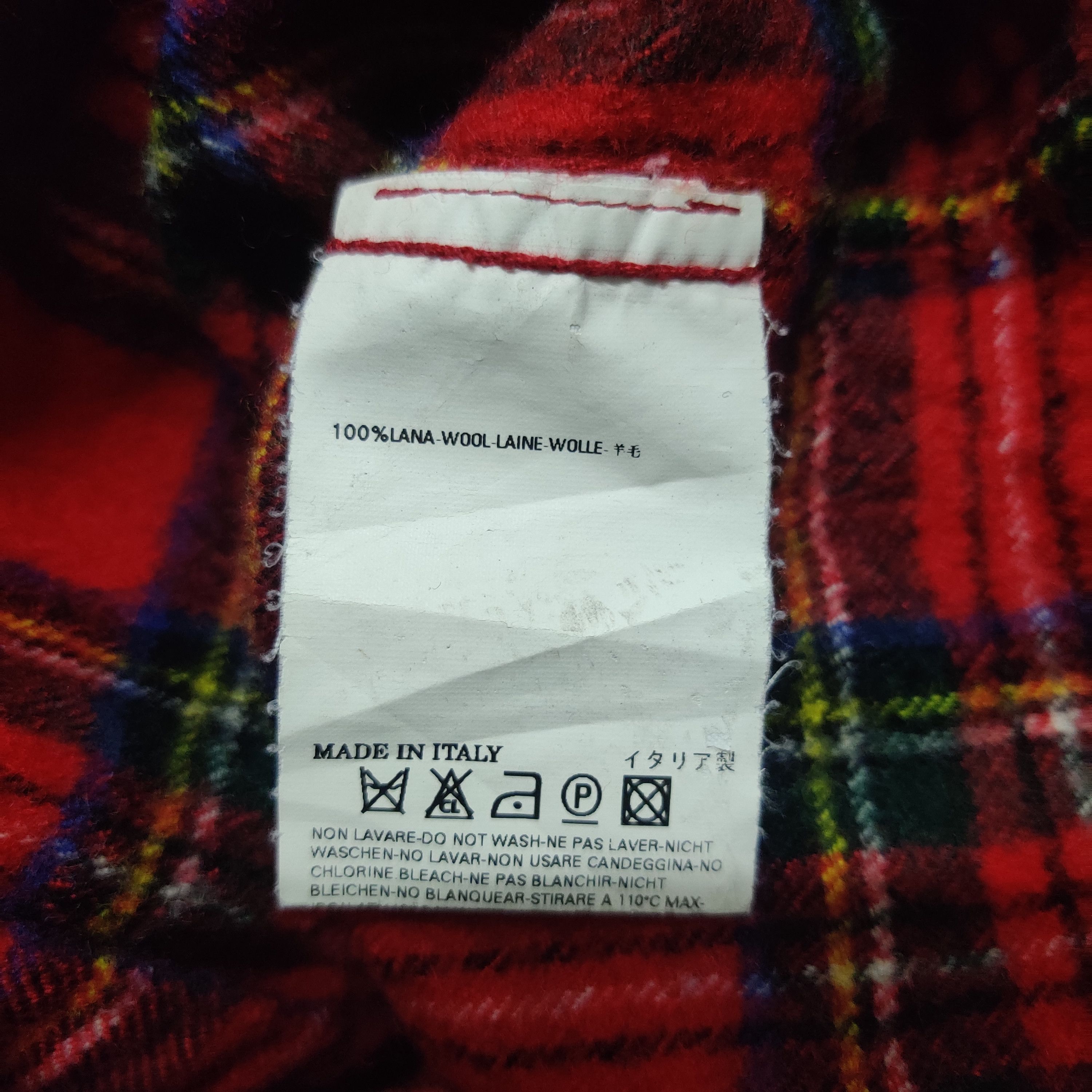 Dsquared2 Dsquared2 Made in Italy Lana Wool Button Up Flannel Size US S / EU 44-46 / 1 - 7 Thumbnail