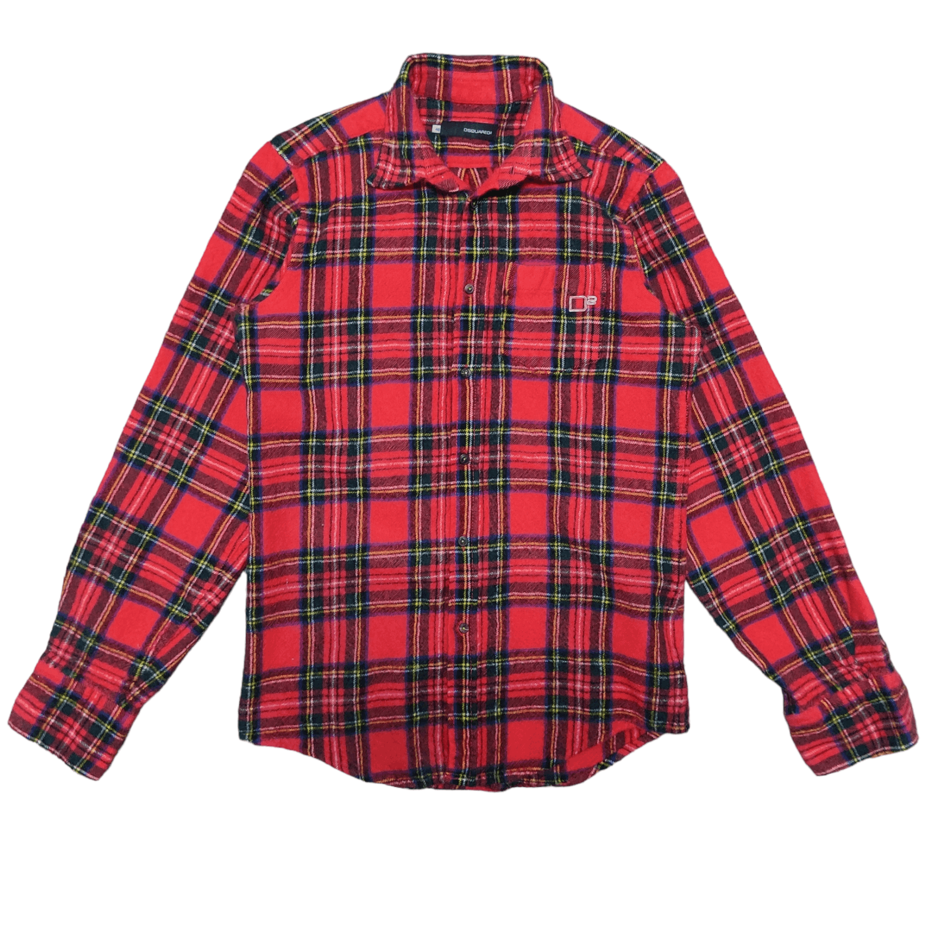 Dsquared2 Dsquared2 Made in Italy Lana Wool Button Up Flannel Size US S / EU 44-46 / 1 - 1 Thumbnail