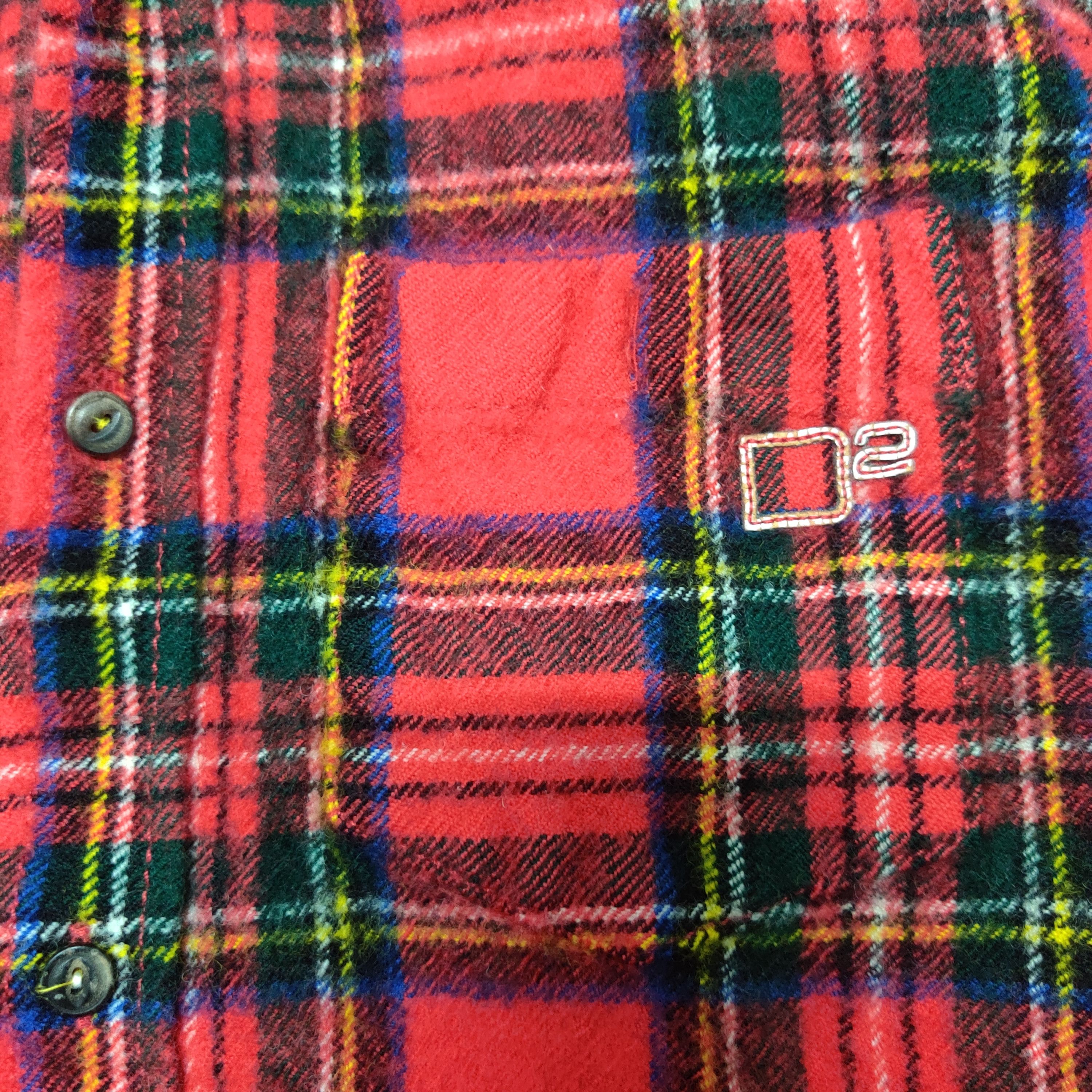 Dsquared2 Dsquared2 Made in Italy Lana Wool Button Up Flannel Size US S / EU 44-46 / 1 - 5 Thumbnail