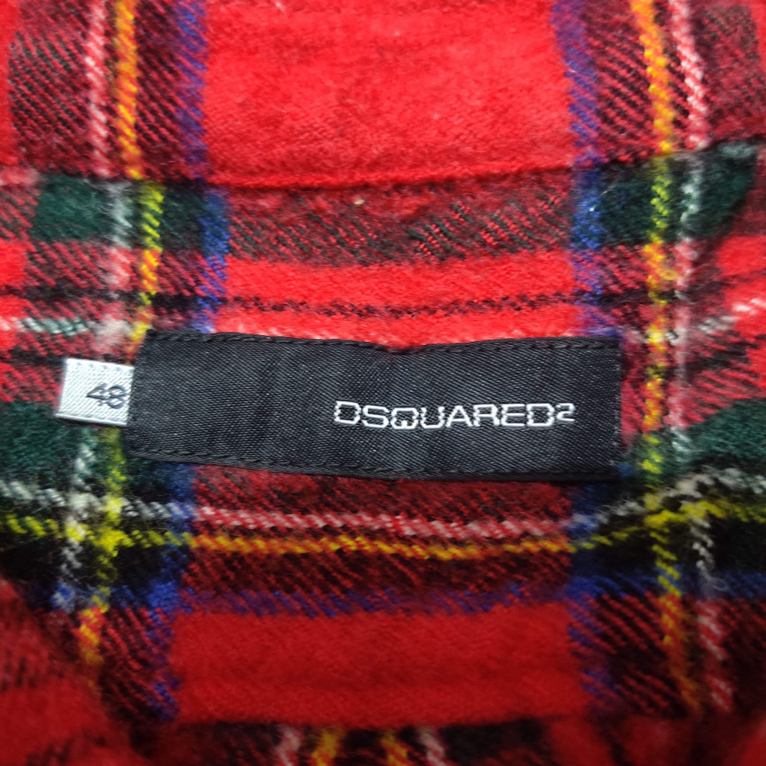Dsquared2 Dsquared2 Made in Italy Lana Wool Button Up Flannel Size US S / EU 44-46 / 1 - 6 Thumbnail