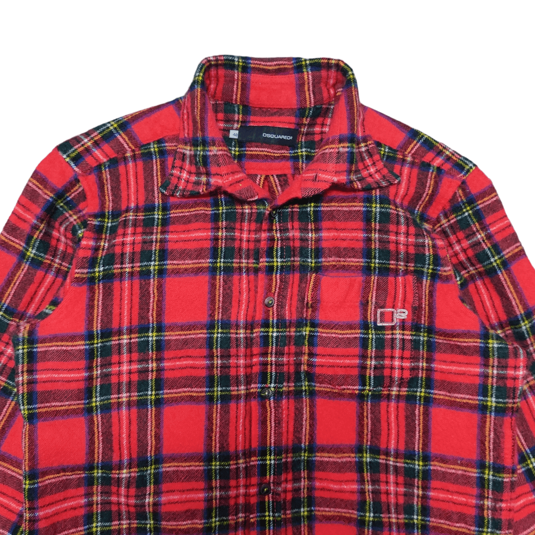 Dsquared2 Dsquared2 Made in Italy Lana Wool Button Up Flannel Size US S / EU 44-46 / 1 - 2 Thumbnail