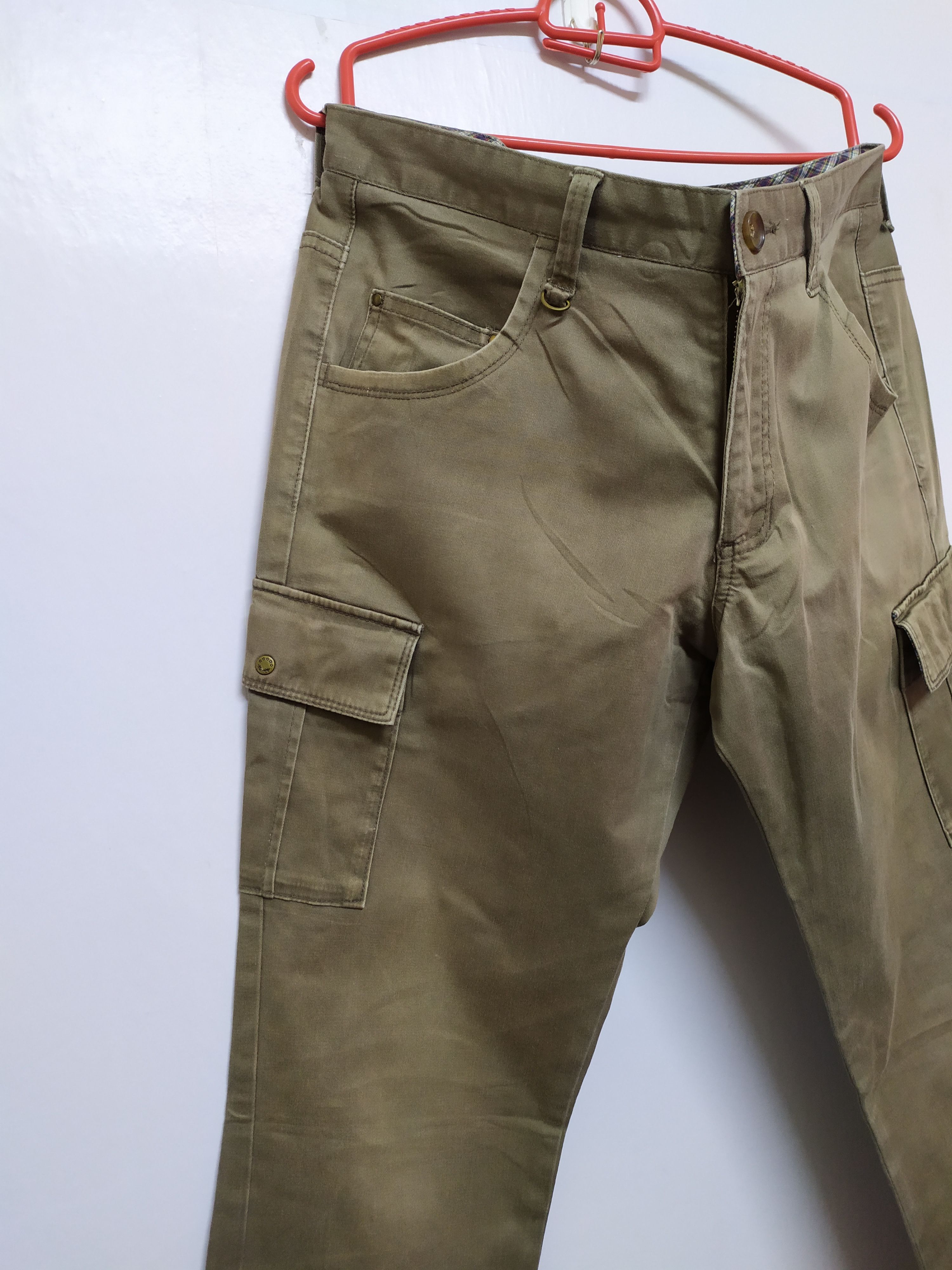 Japanese Brand KLEIN PLUS HOMME FADED CARGO PANTS Size US 32 / EU 48 - 3 Thumbnail