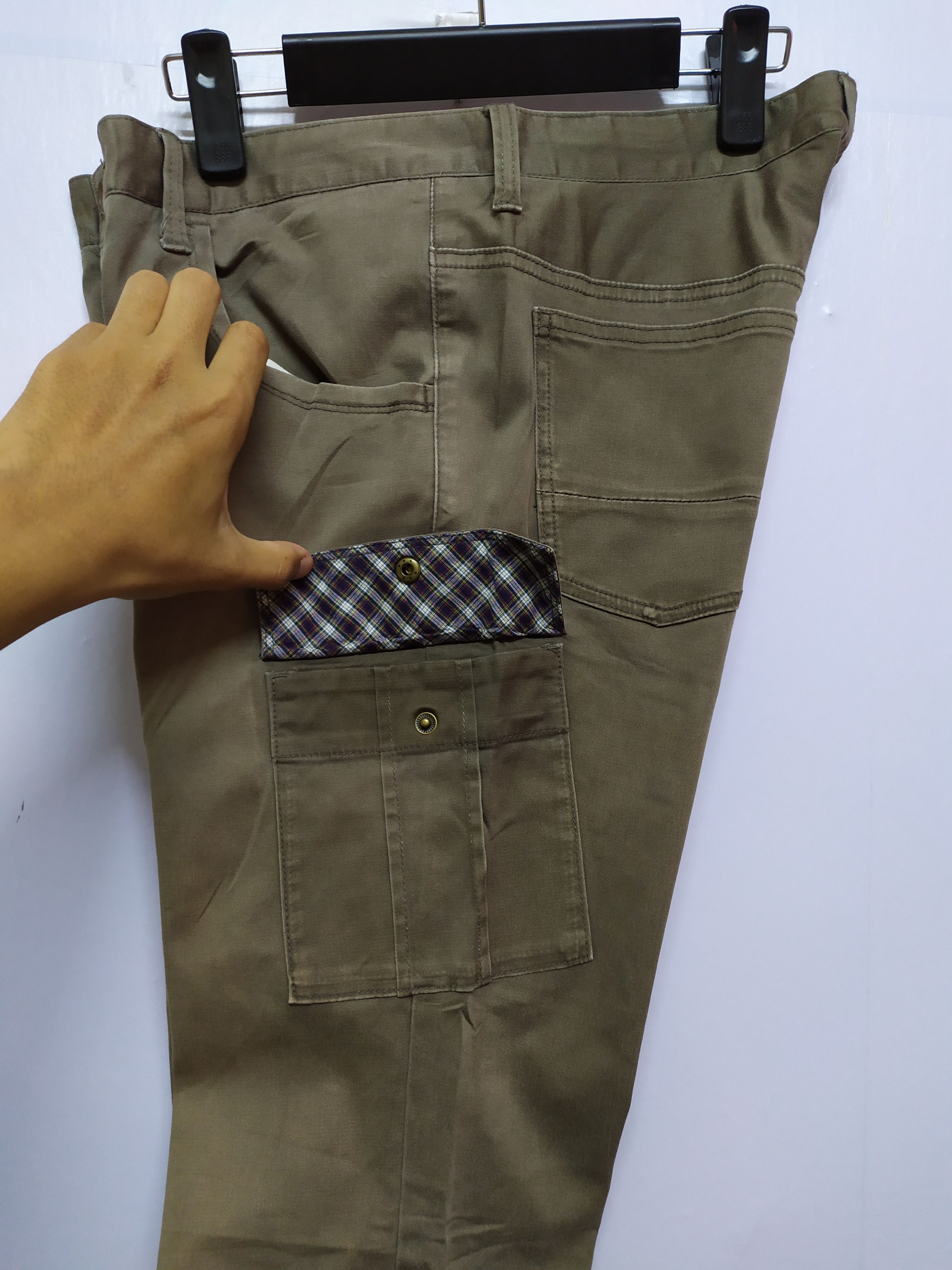 Japanese Brand KLEIN PLUS HOMME FADED CARGO PANTS Size US 32 / EU 48 - 5 Thumbnail