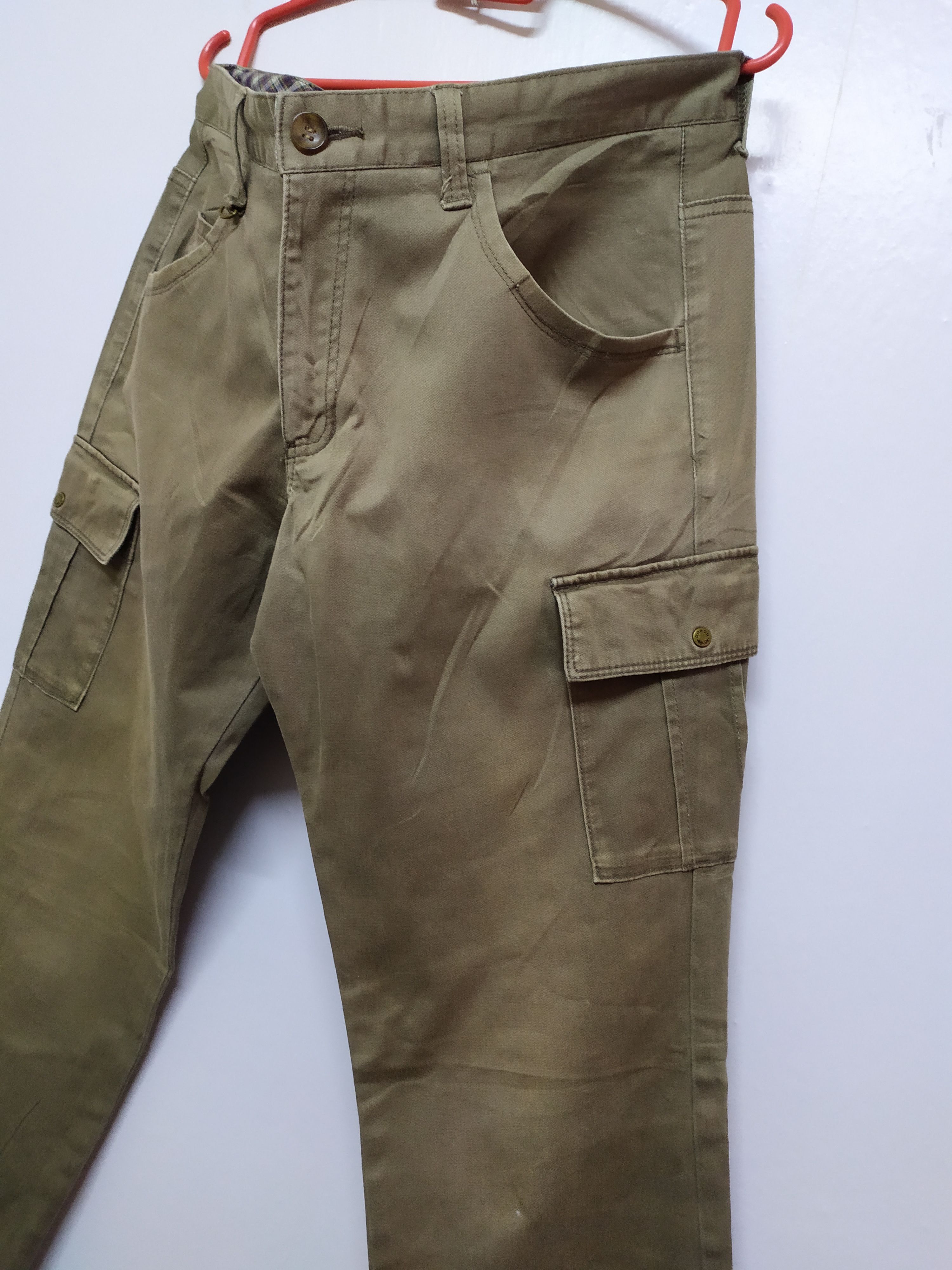 Japanese Brand KLEIN PLUS HOMME FADED CARGO PANTS Size US 32 / EU 48 - 4 Thumbnail