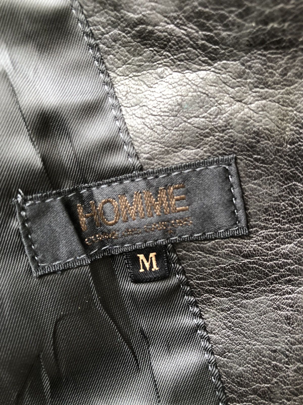 Comme des Garcons Vintage 80s 90s Homme CDG Patina Black Leather Vest Size US S / EU 44-46 / 1 - 17 Thumbnail