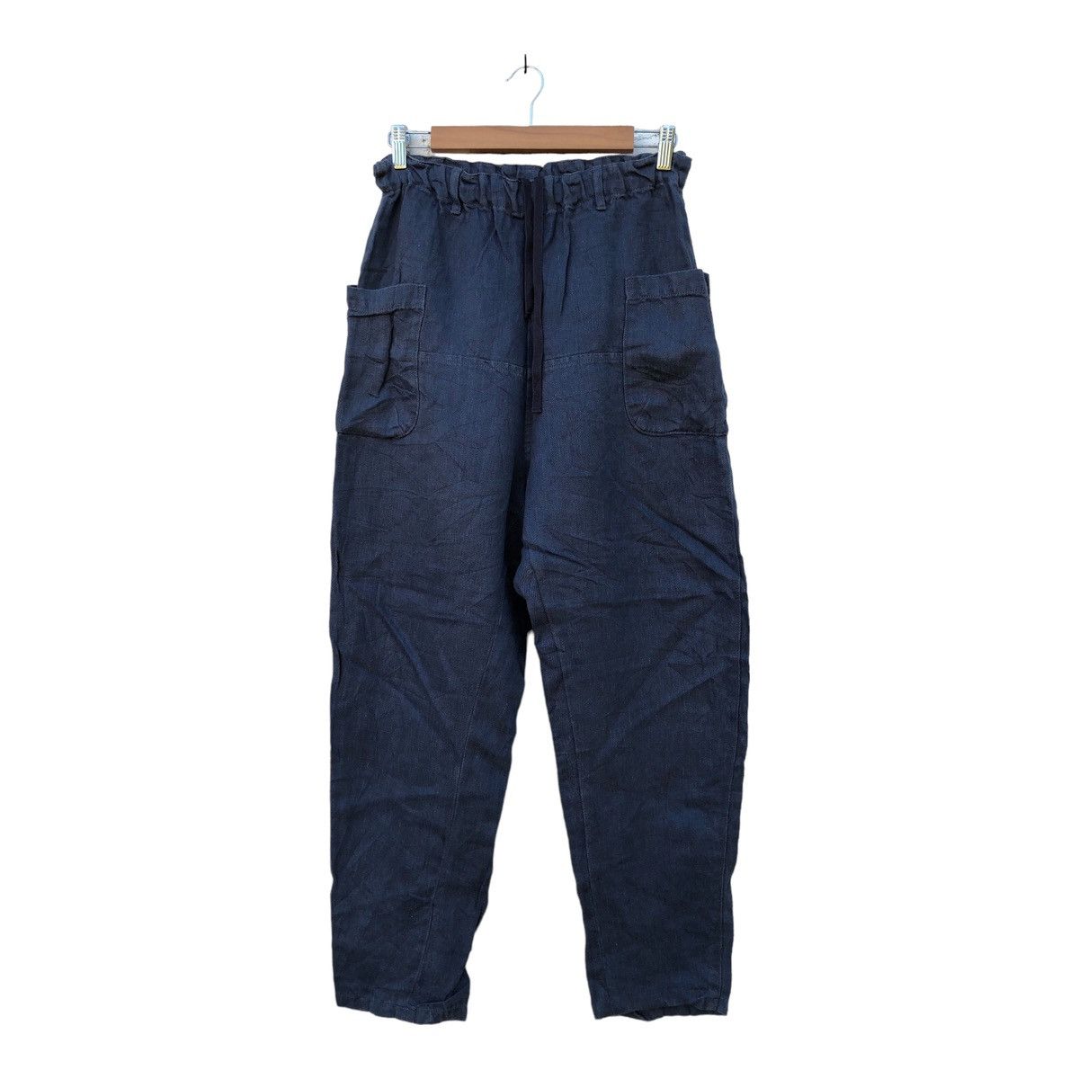 image of Free Style Aw23Baggytumugu Japan Design Fashion Style Work Pants in Blue, Men's (Size 31)