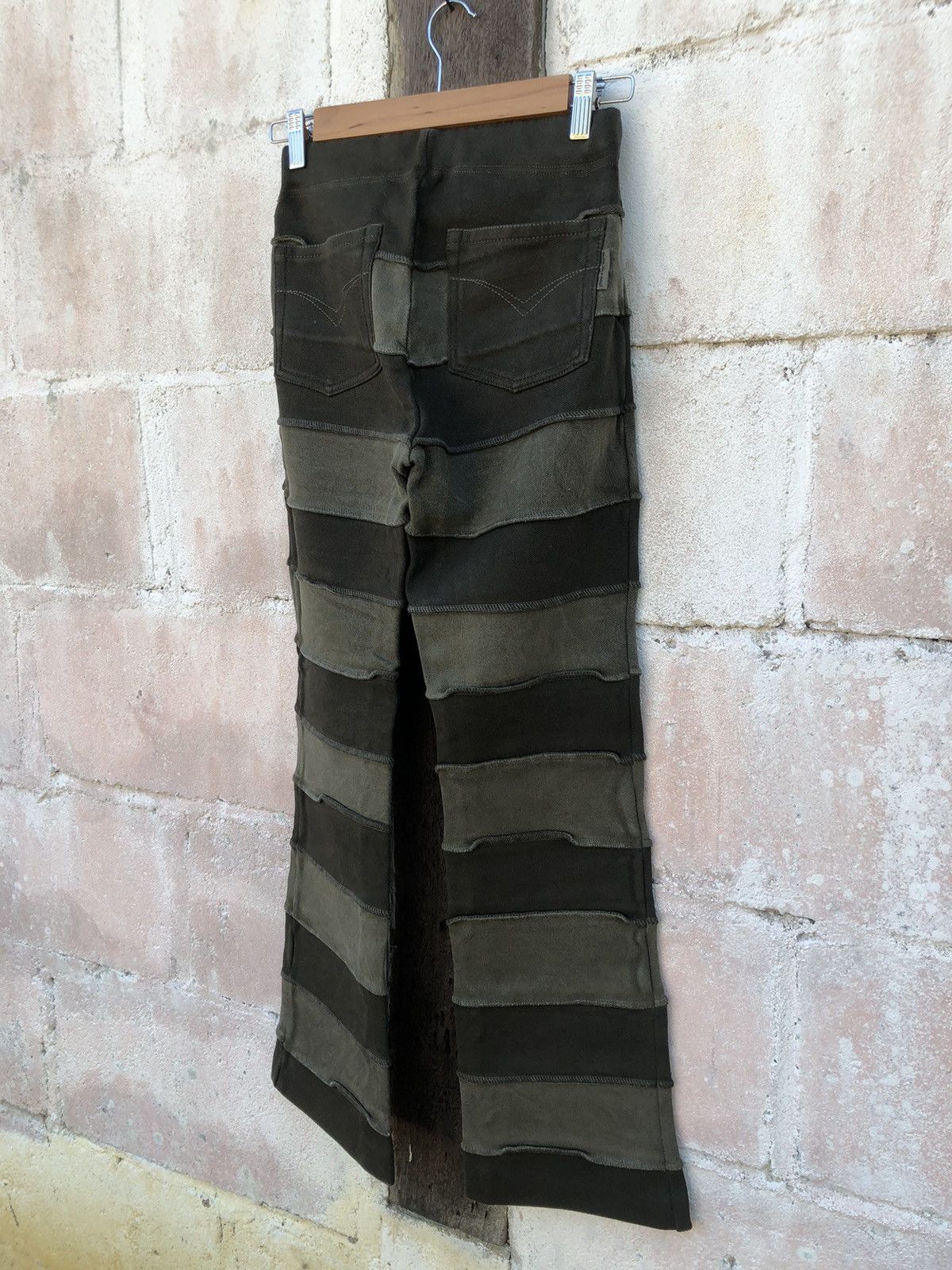 Designer × Hysteric Glamour 🔥SALE🔥Flared Lycra Design Higa Punks Bondage Pants Bootcut Size 27" / US 4 / IT 40 - 4 Thumbnail