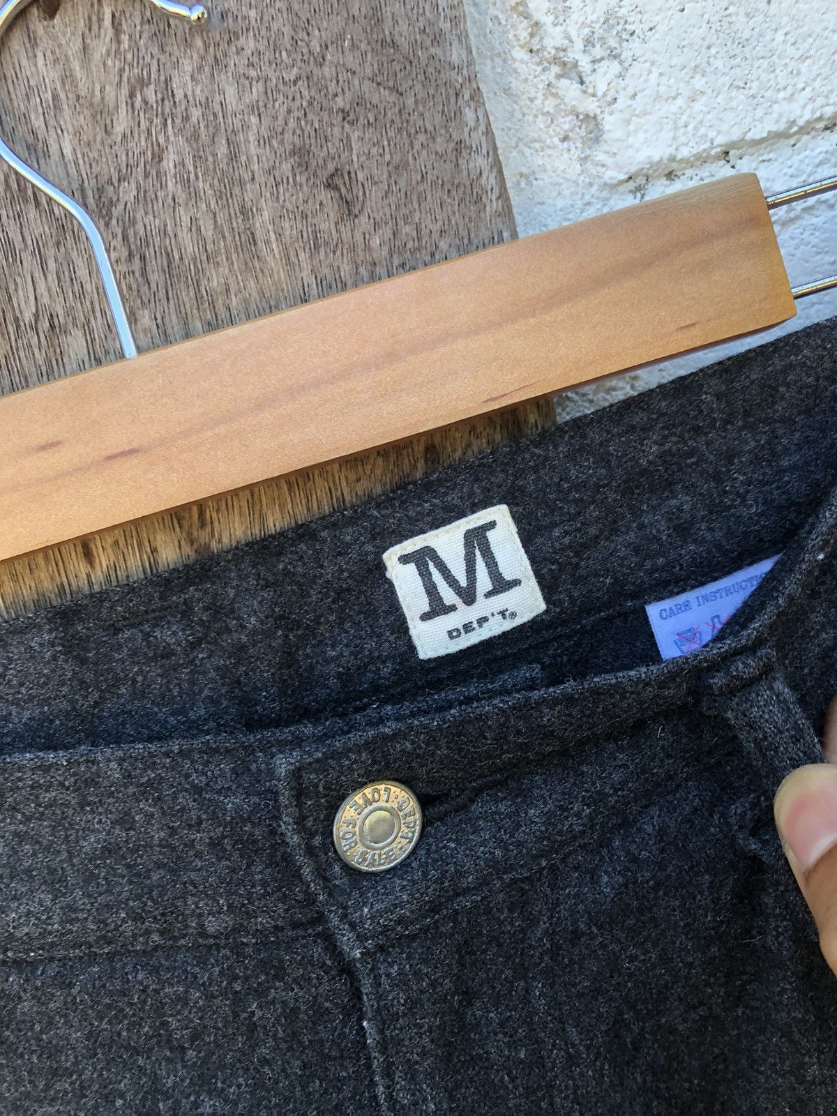 Japanese Brand 🔥SALE AW23🔥M Dep’t Japan Brand Herringbone Pants Size US 32 / EU 48 - 6 Thumbnail