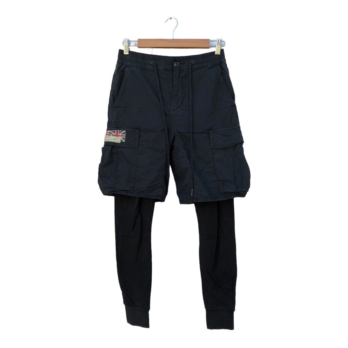 image of Denim And Supply Ralph Lauren x Ralph Lauren Denim&supply Ralph Laurent Layered Pants Black Sweatpa