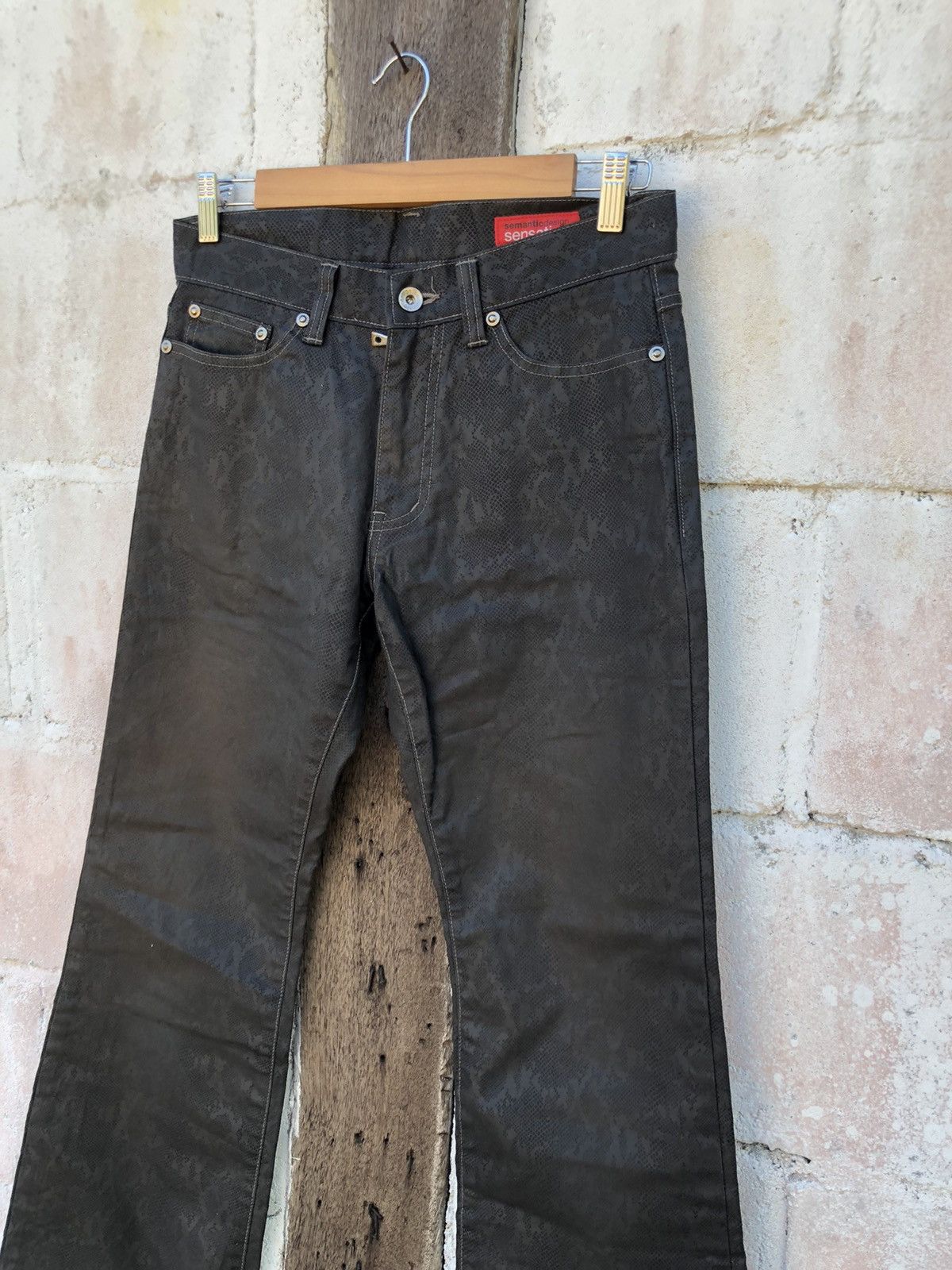 Beauty Beast × Designer × semanticdesign 🔥SALE AW23🔥Flared Semantic Design Sensation Punks Pants Size US 31 - 4 Thumbnail