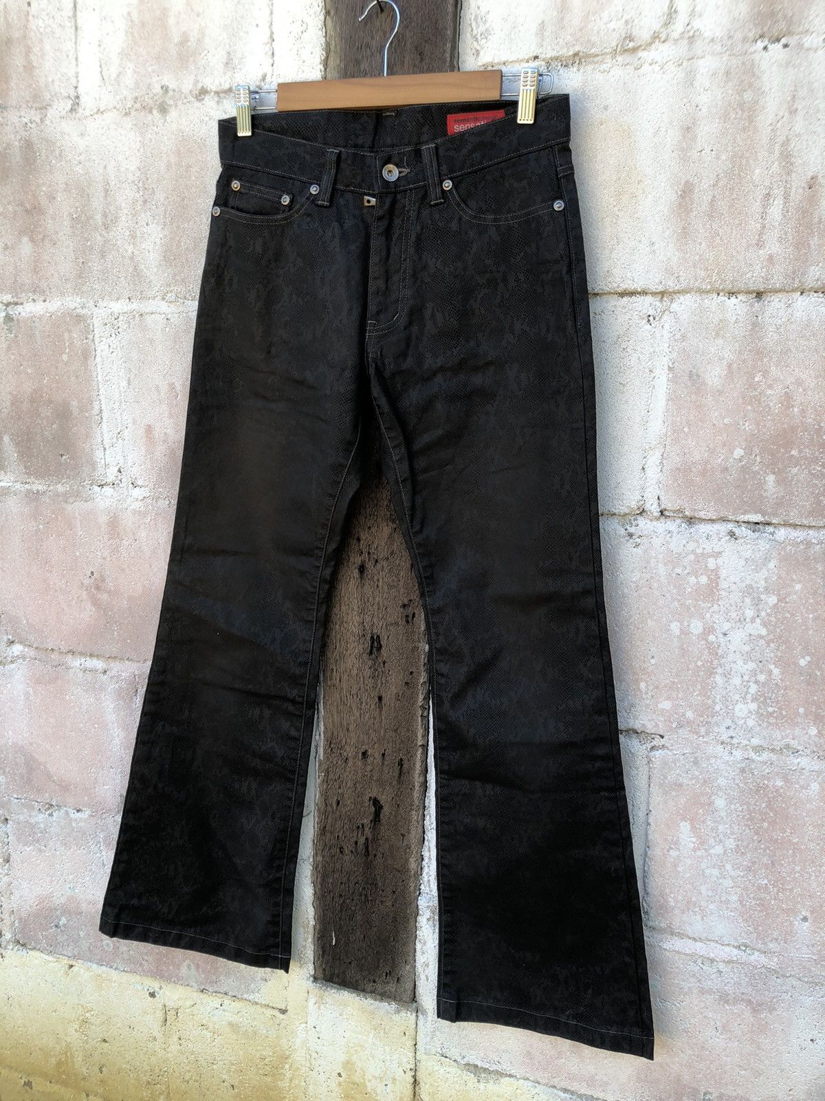 Beauty Beast × Designer × semanticdesign 🔥SALE AW23🔥Flared Semantic Design Sensation Punks Pants Size US 31 - 3 Thumbnail