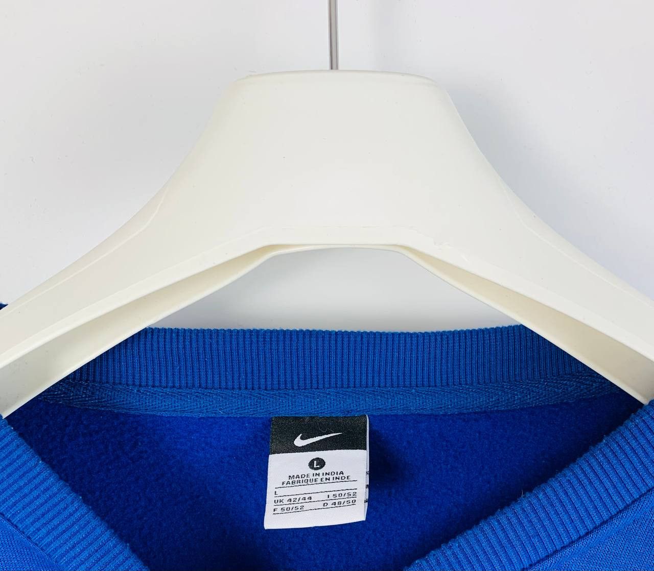 Nike Nike sweatshirt blue cotton L Size US L / EU 52-54 / 3 - 4 Thumbnail