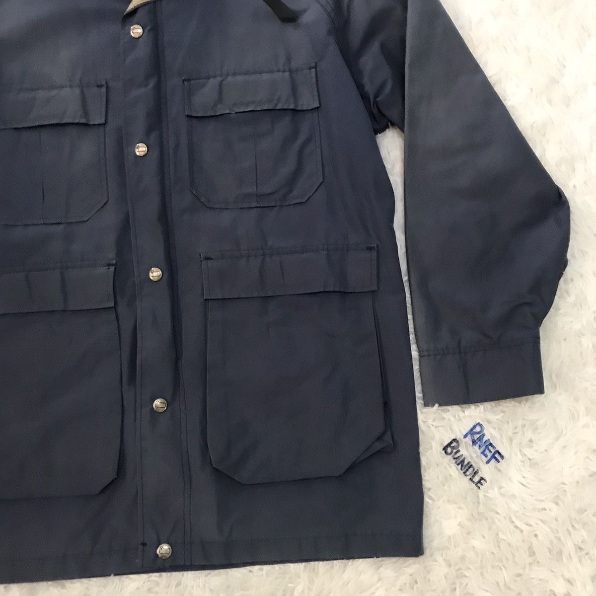Vintage Vintage Woolrich Jacket hoodie 4 pockets (sun faded) Size US M / EU 48-50 / 2 - 4 Thumbnail