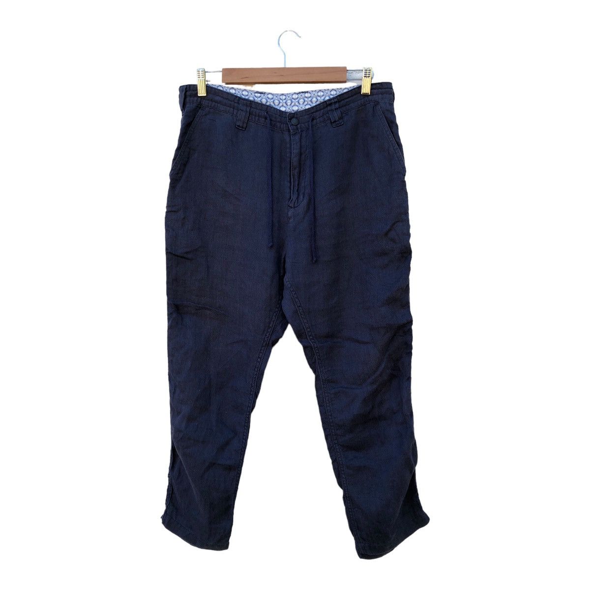 image of Outdoor Life x White Mountaineering Aw23White Mountaineering Drawstring Work Pants Blue (Size 33)