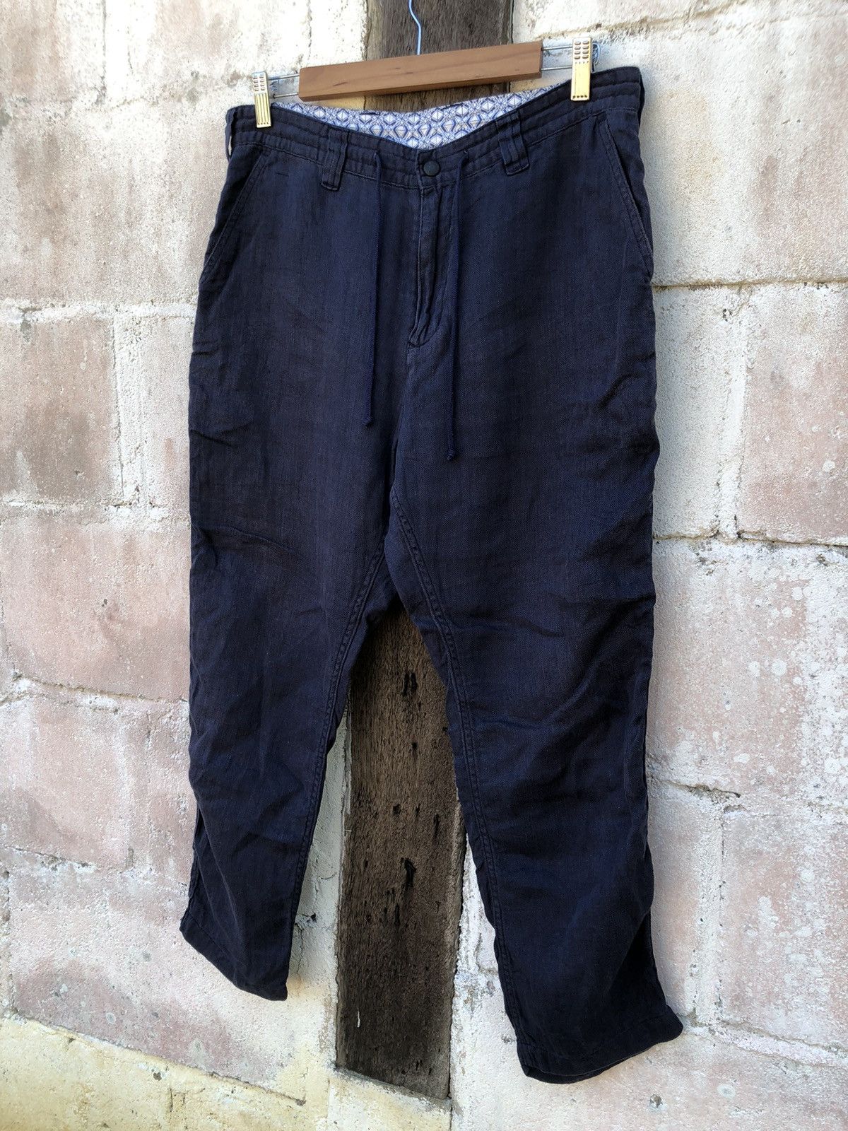 White Mountaineering 🔥SALE AW23🔥White Mountaineering Drawstring Work Pants Blue Size US 33 - 3 Thumbnail
