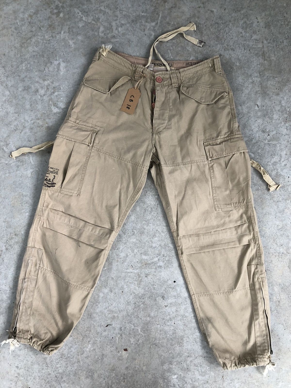 Abercrombie & Fitch Abercrombie TypeA92 Parachute Cargo Pants Tactical bondage Size US 34 / EU 50 - 1 Thumbnail
